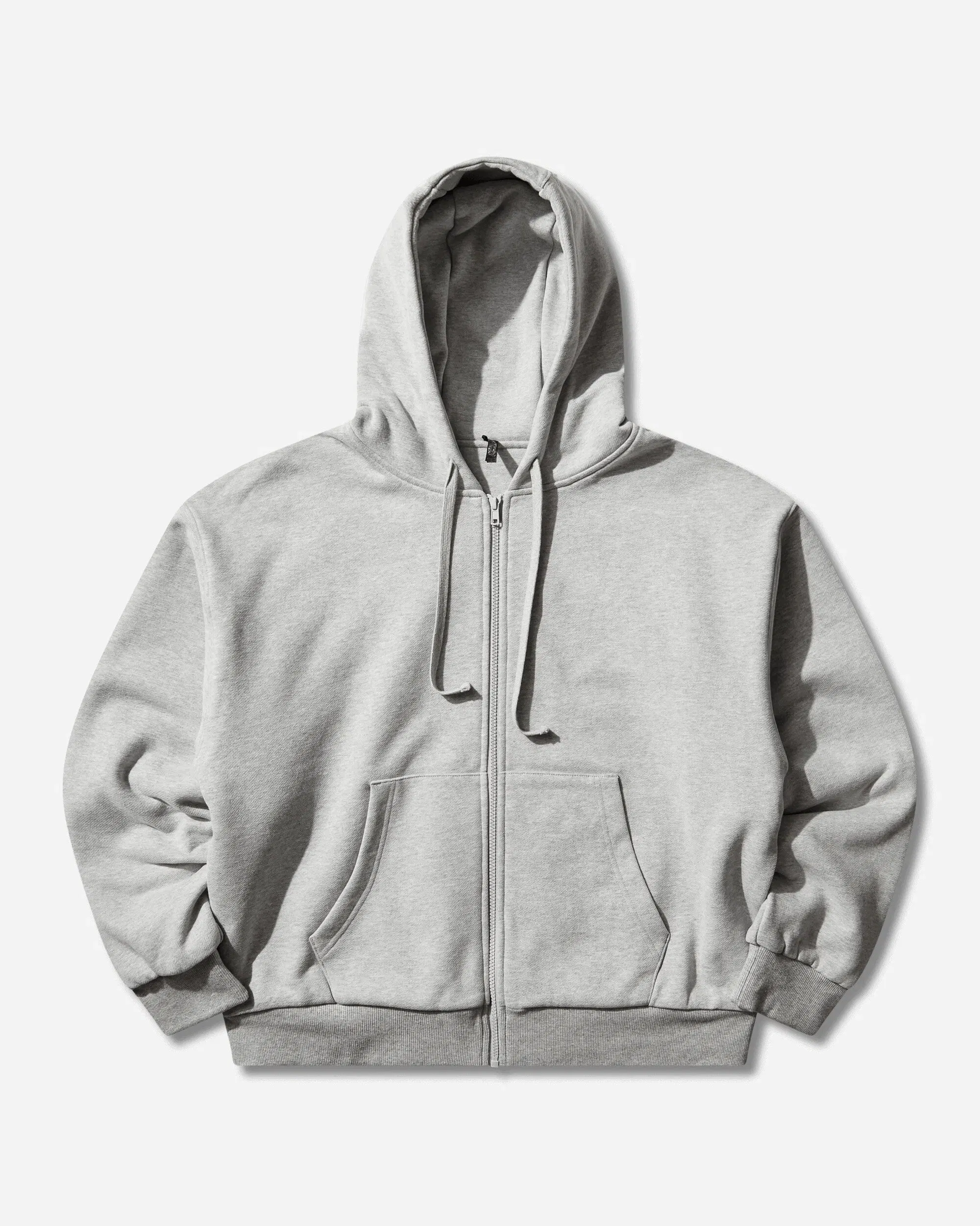 Matthew M. Williams Men's Double Layer Zip Up Hoodie Grey Melange