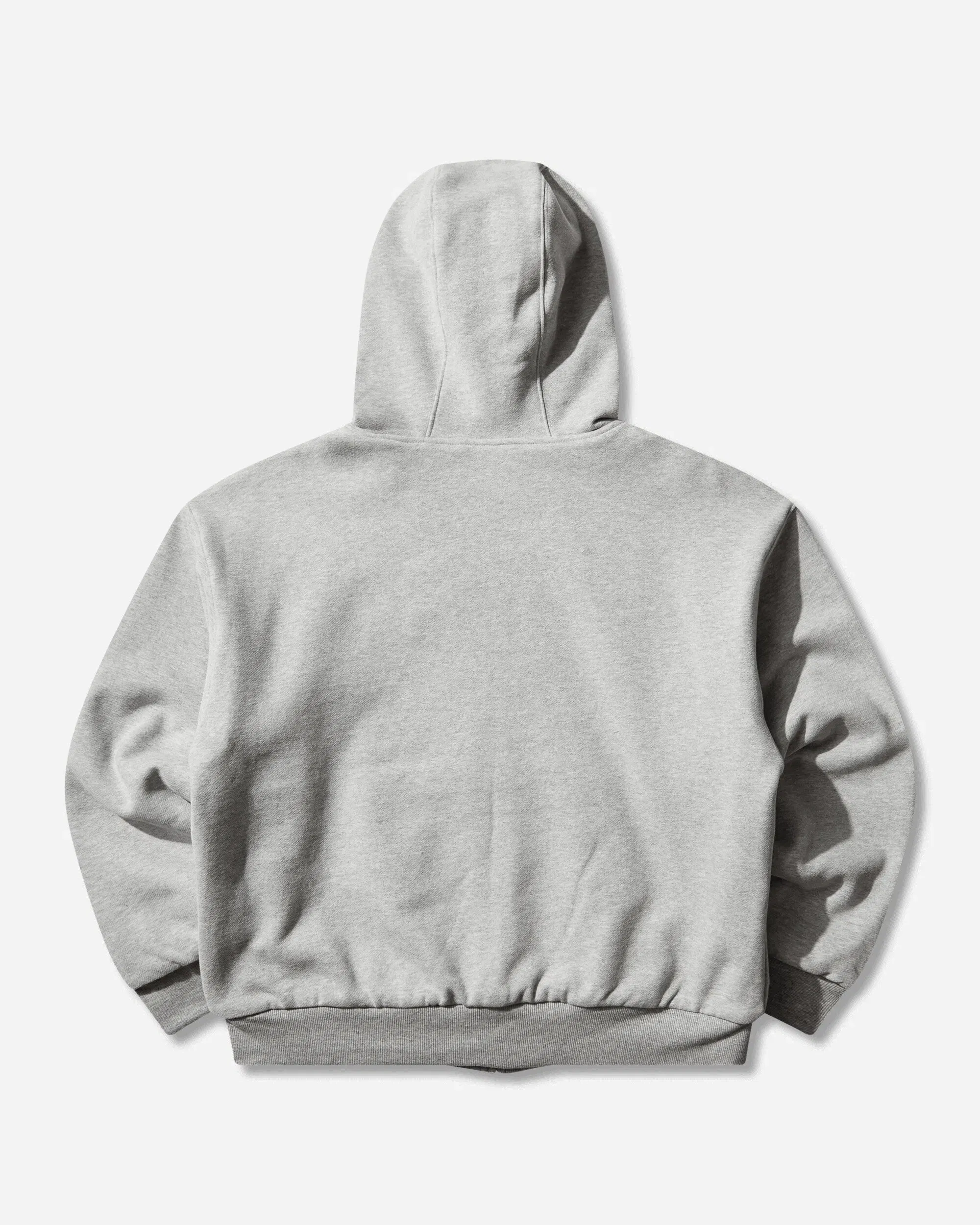 Matthew M. Williams Men's Double Layer Zip Up Hoodie Grey Melange