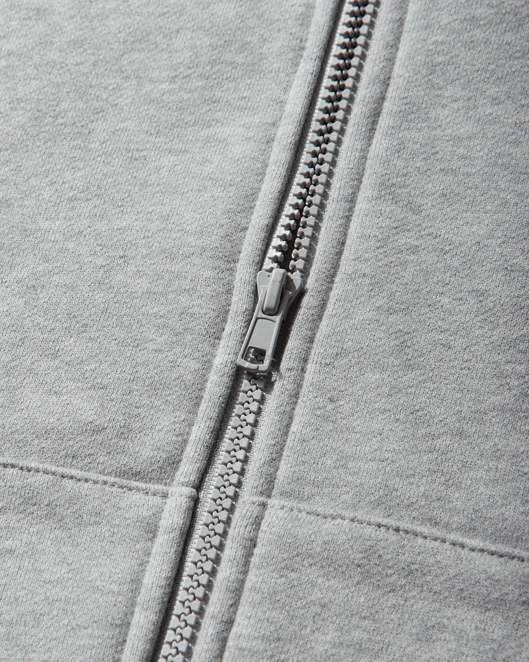 Matthew M. Williams Men's Double Layer Zip Up Hoodie Grey Melange