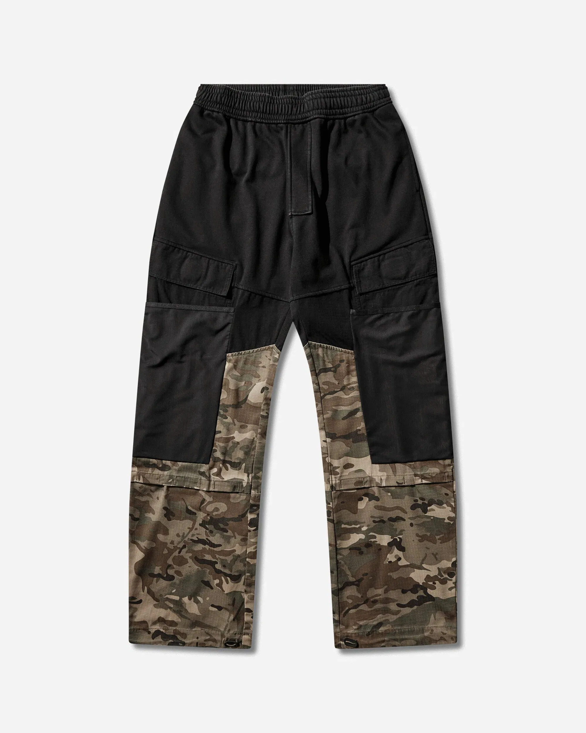 Matthew M. Williams Men's Camo Cargo Half Leg Sweatpants Black