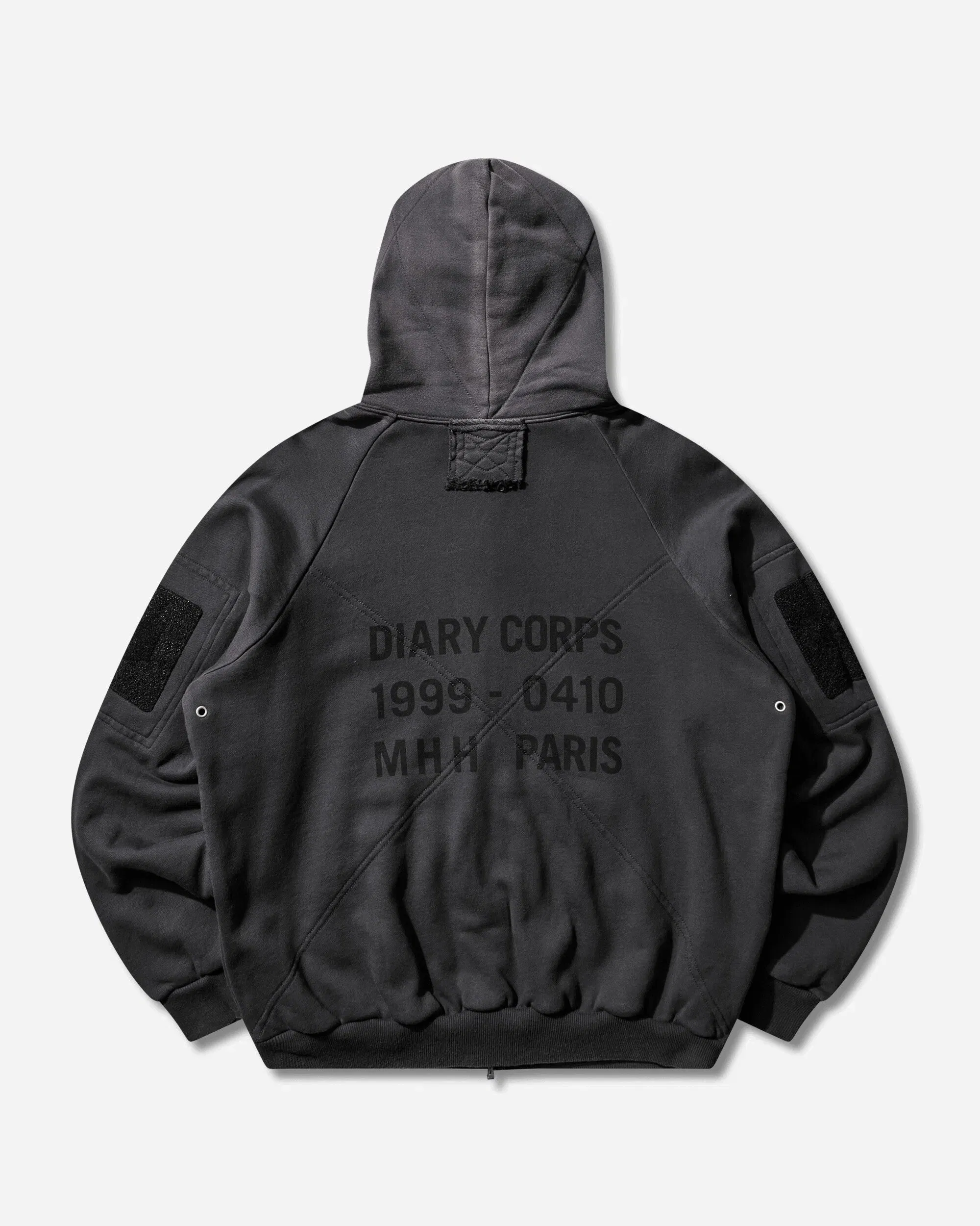 DIARY 1999 Men's Waffle Lined Hoodie Black