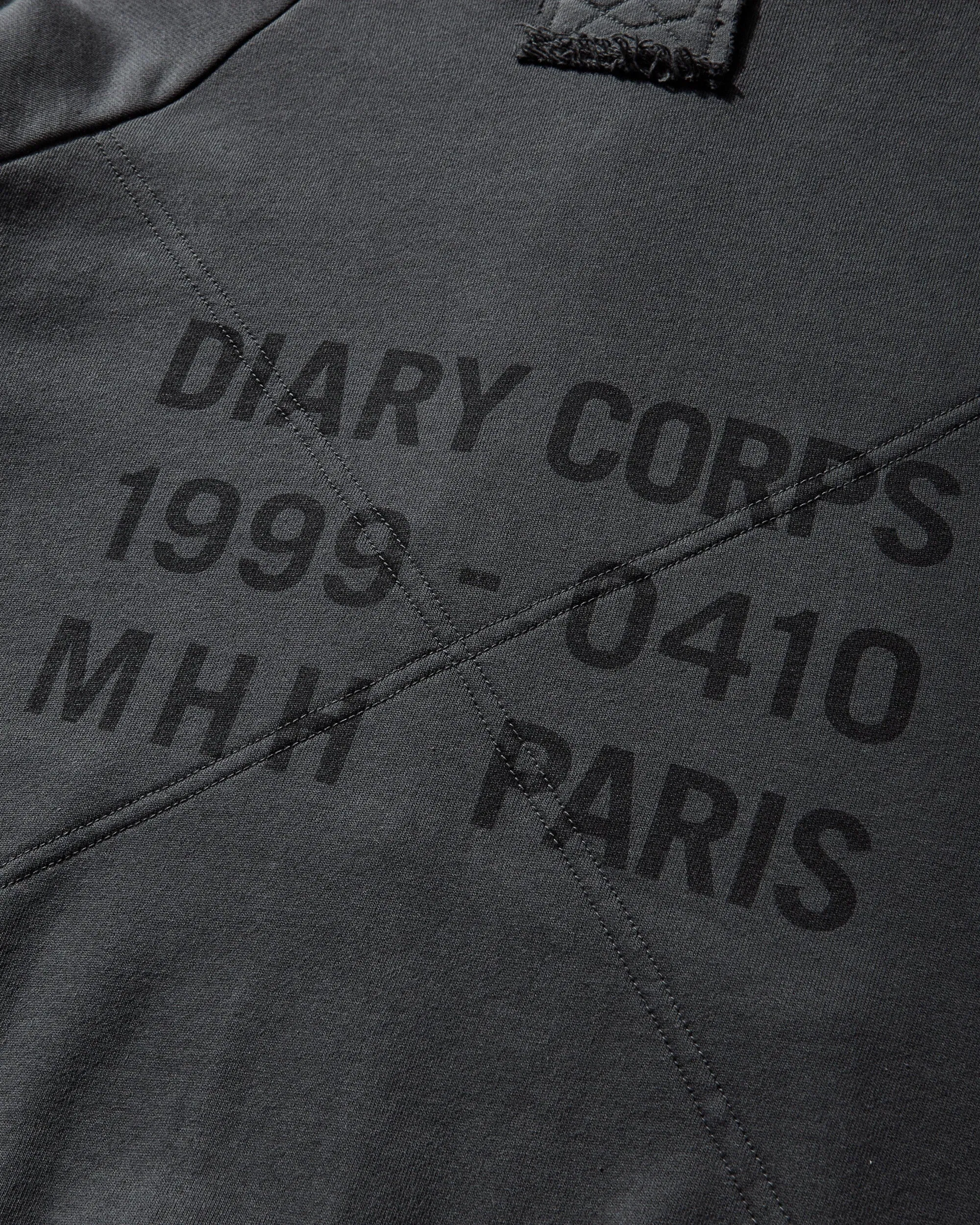 DIARY 1999 Men's Waffle Lined Hoodie Black