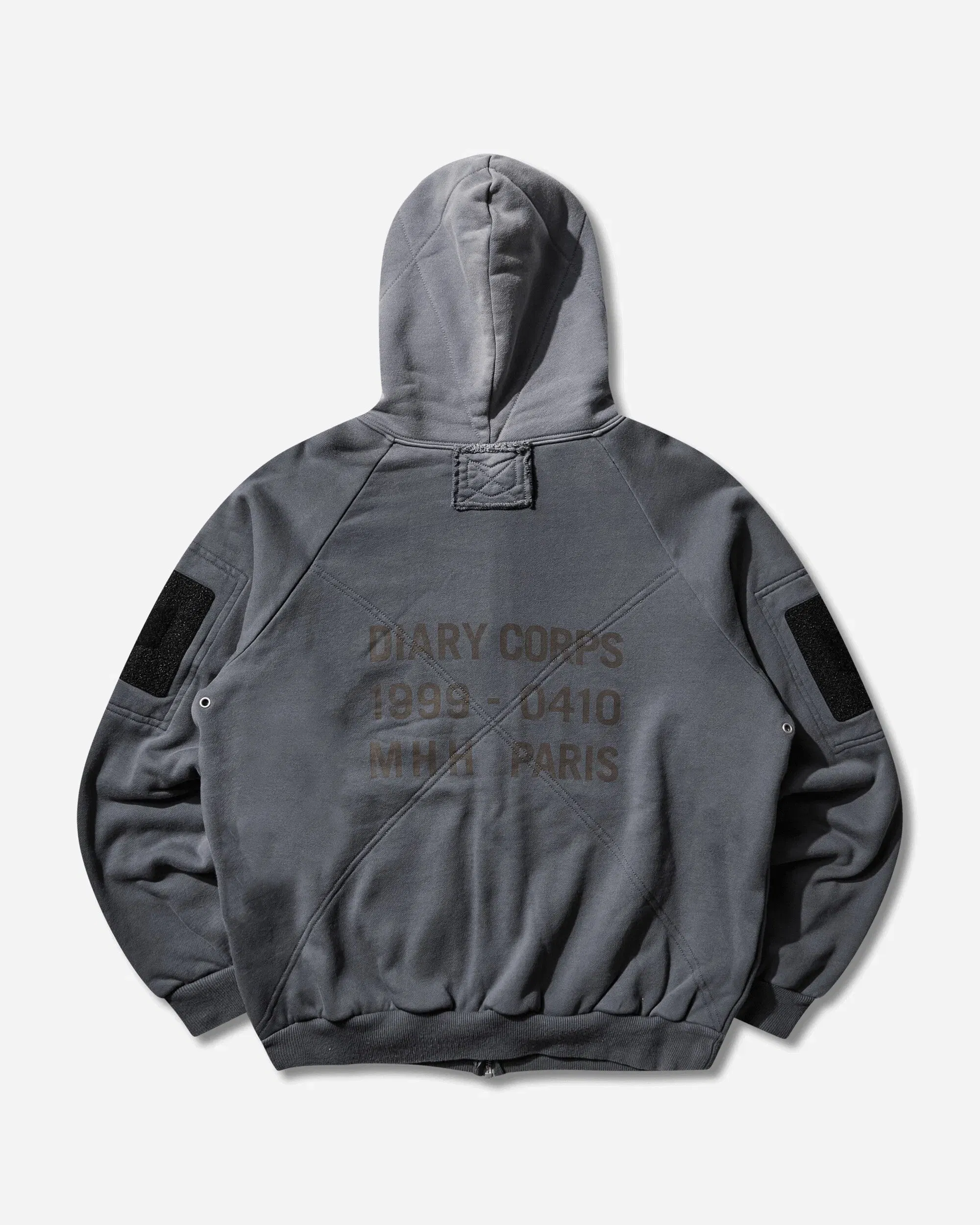 DIARY 1999 Men's Waffle Lined Hoodie Blue