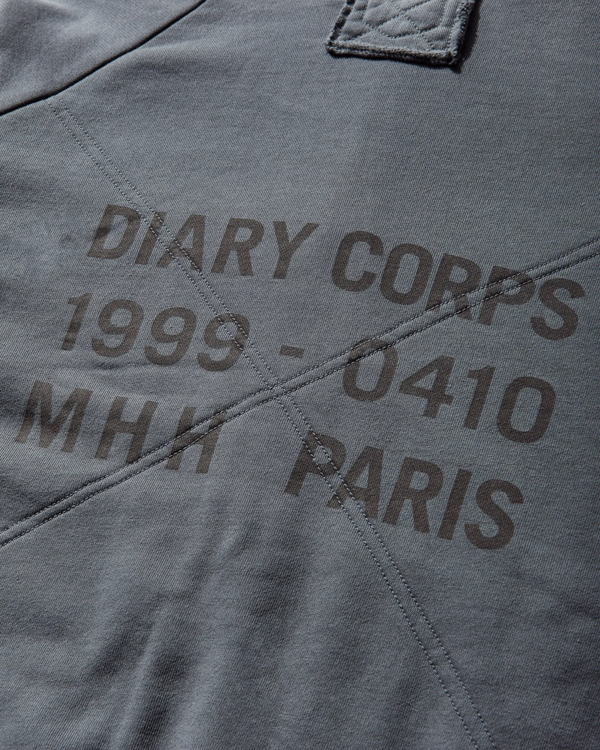 DIARY 1999 Men's Waffle Lined Hoodie Blue