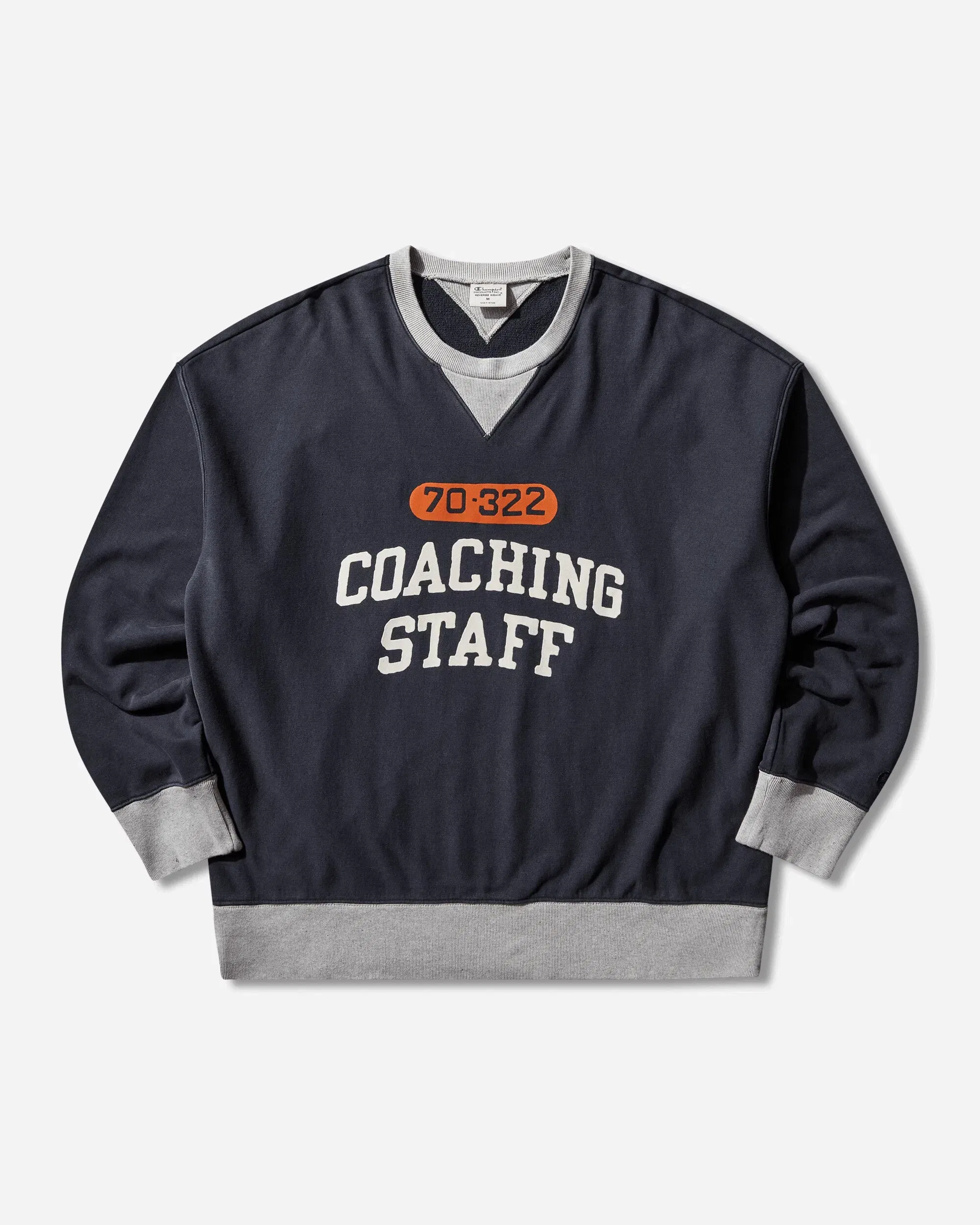 Champion Men's Time Capsule Reverse Wave Crewneck Sweatshirt Dark Blue