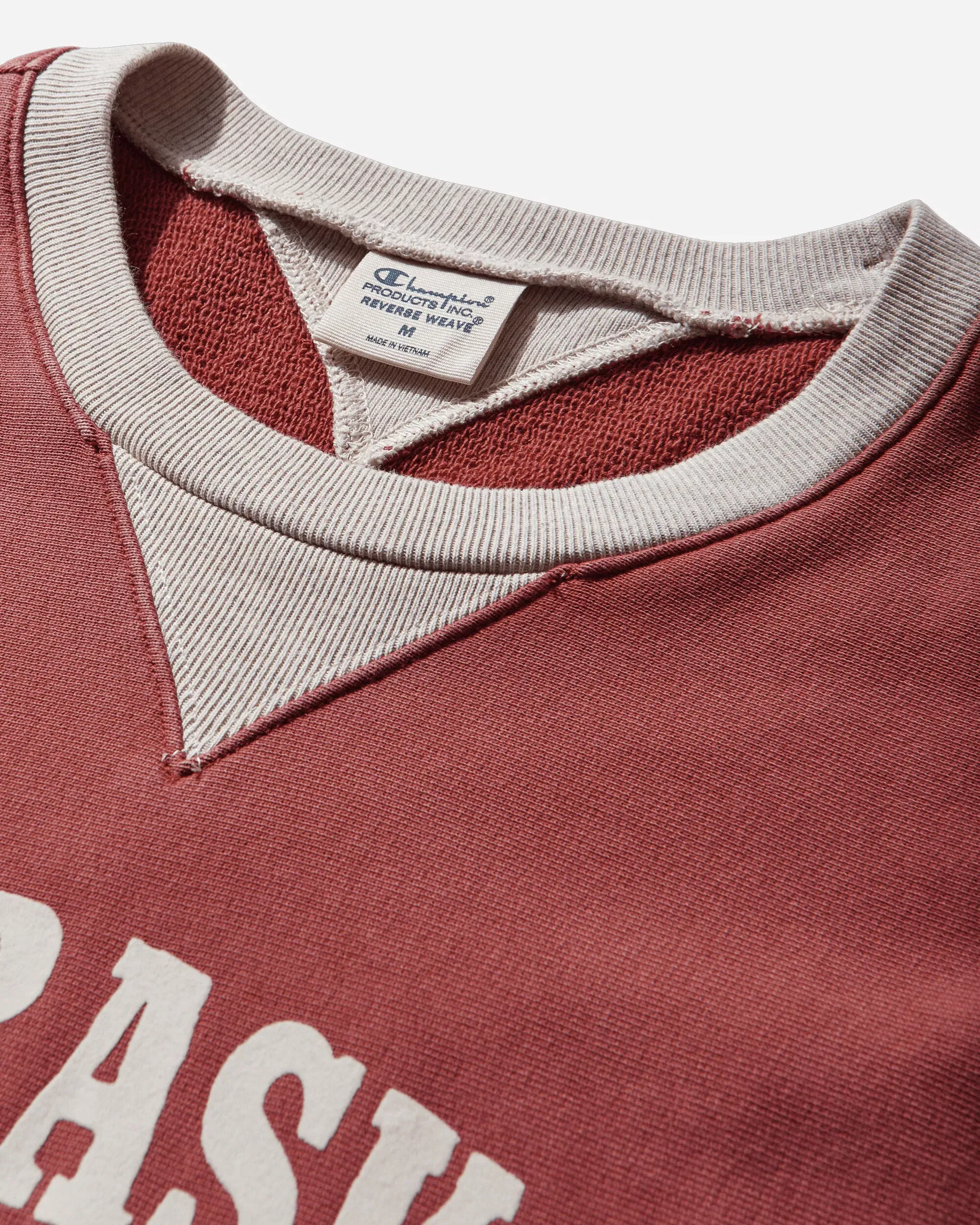 Champion Men's Time Capsule Reverse Wave Crewneck Sweatshirt Red