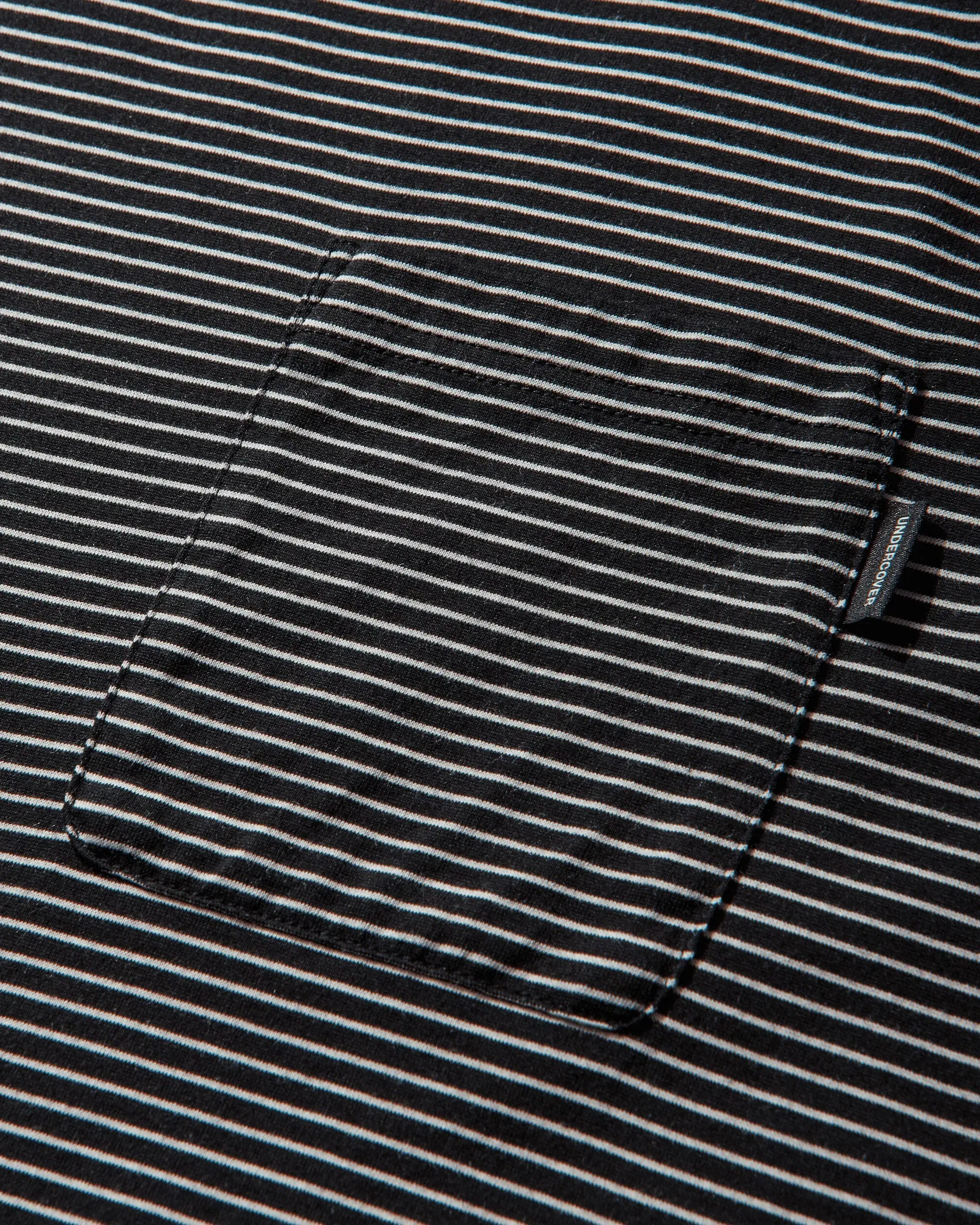 Undercover Men's Striped T-Shirt Black Border