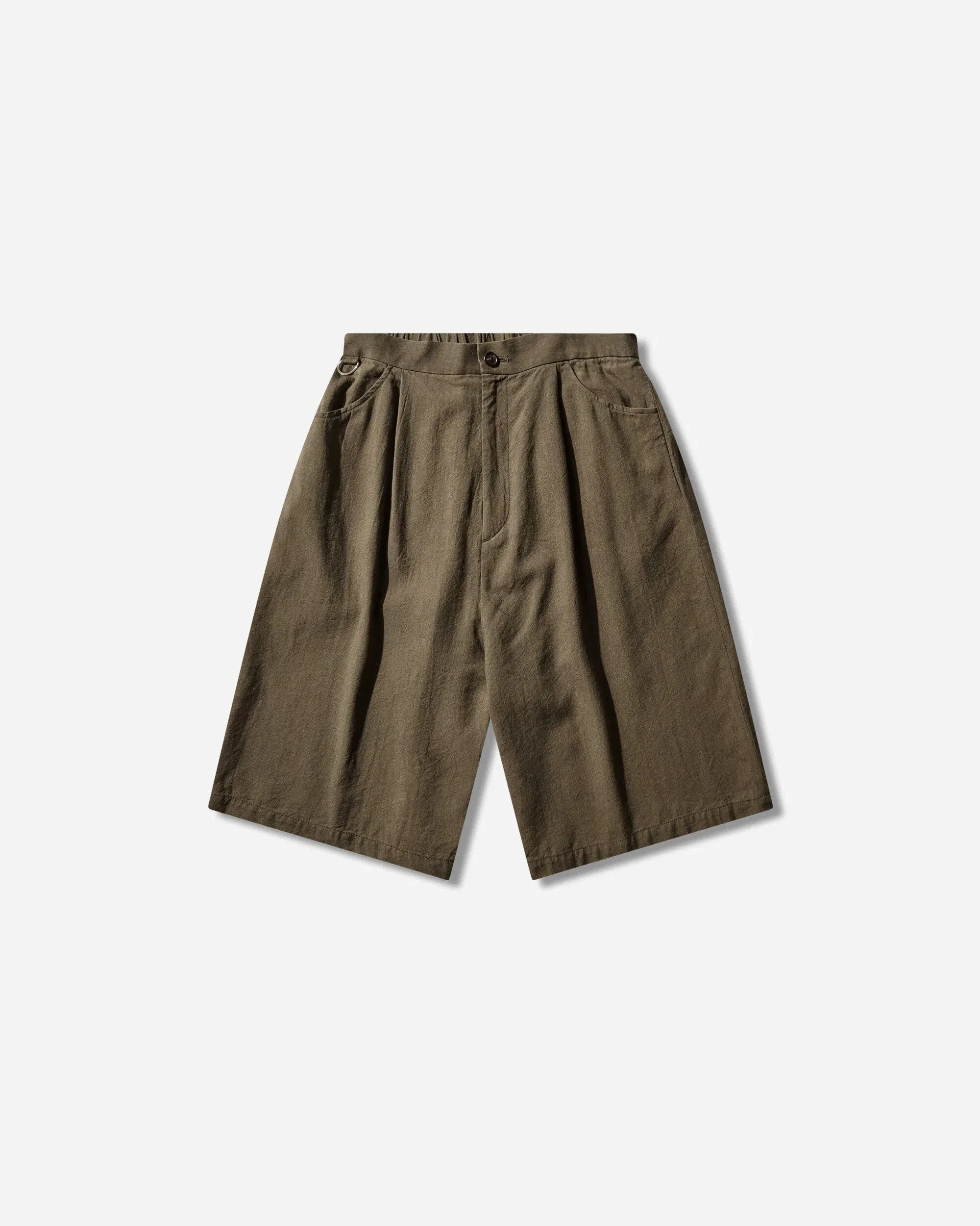 Undercover Men's Pleated Shorts Khaki