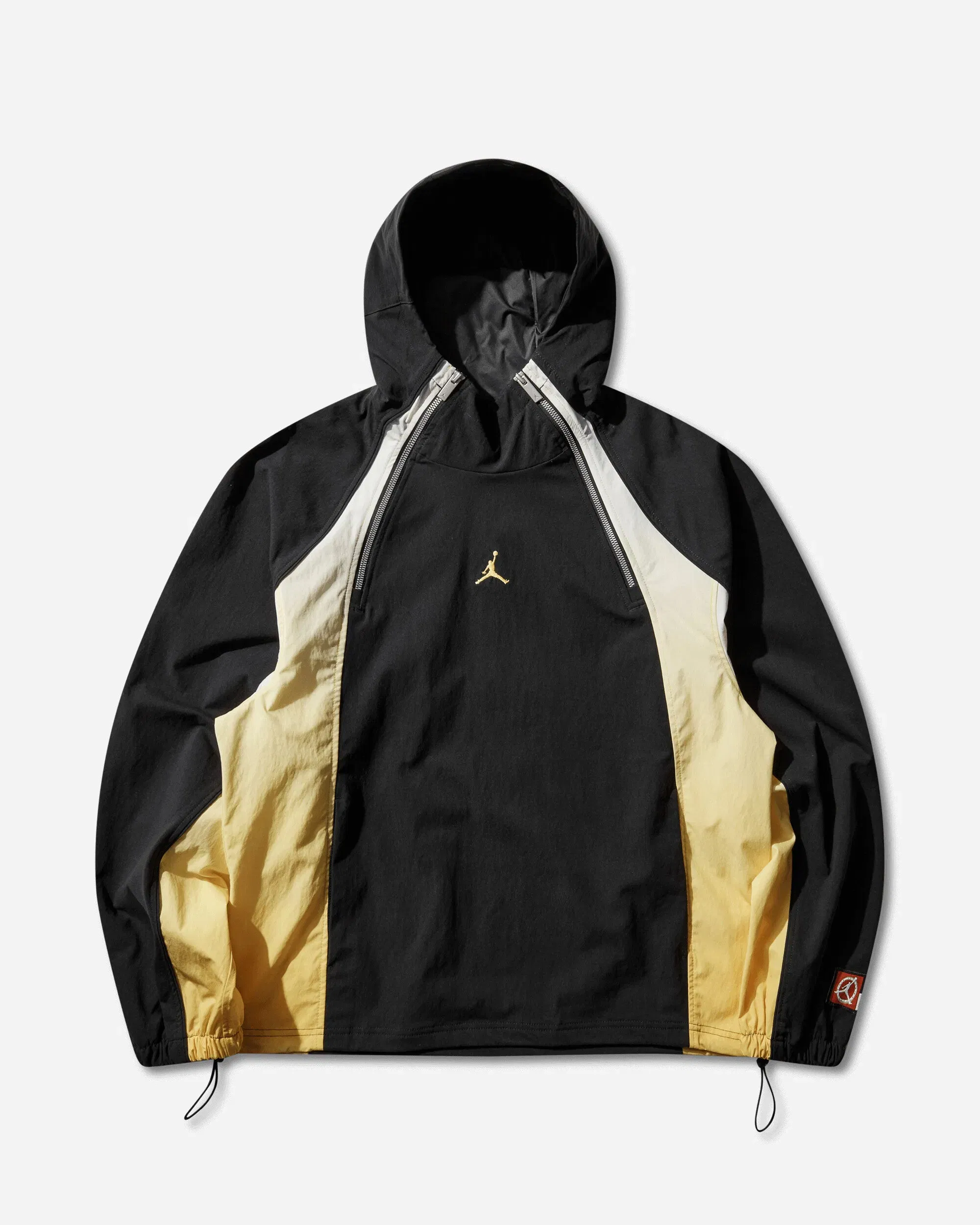 Air Jordan Men's Flight Lightweight Half-Zip Hoodie Black / Speed Yellow