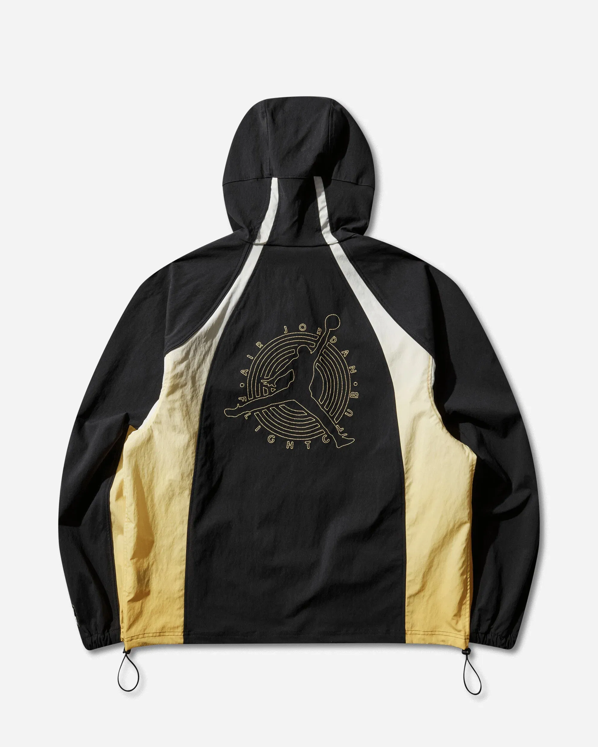 Air Jordan Men's Flight Lightweight Half-Zip Hoodie Black / Speed Yellow