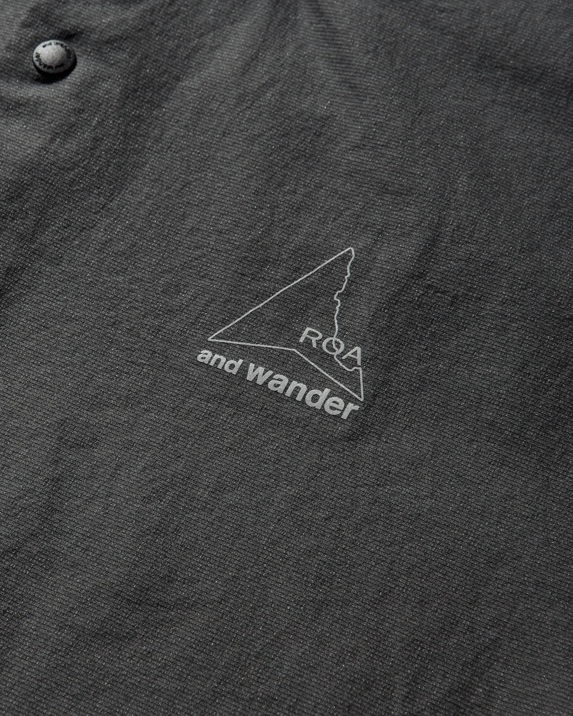 ROA and wander Breathable Shirt Charcoal