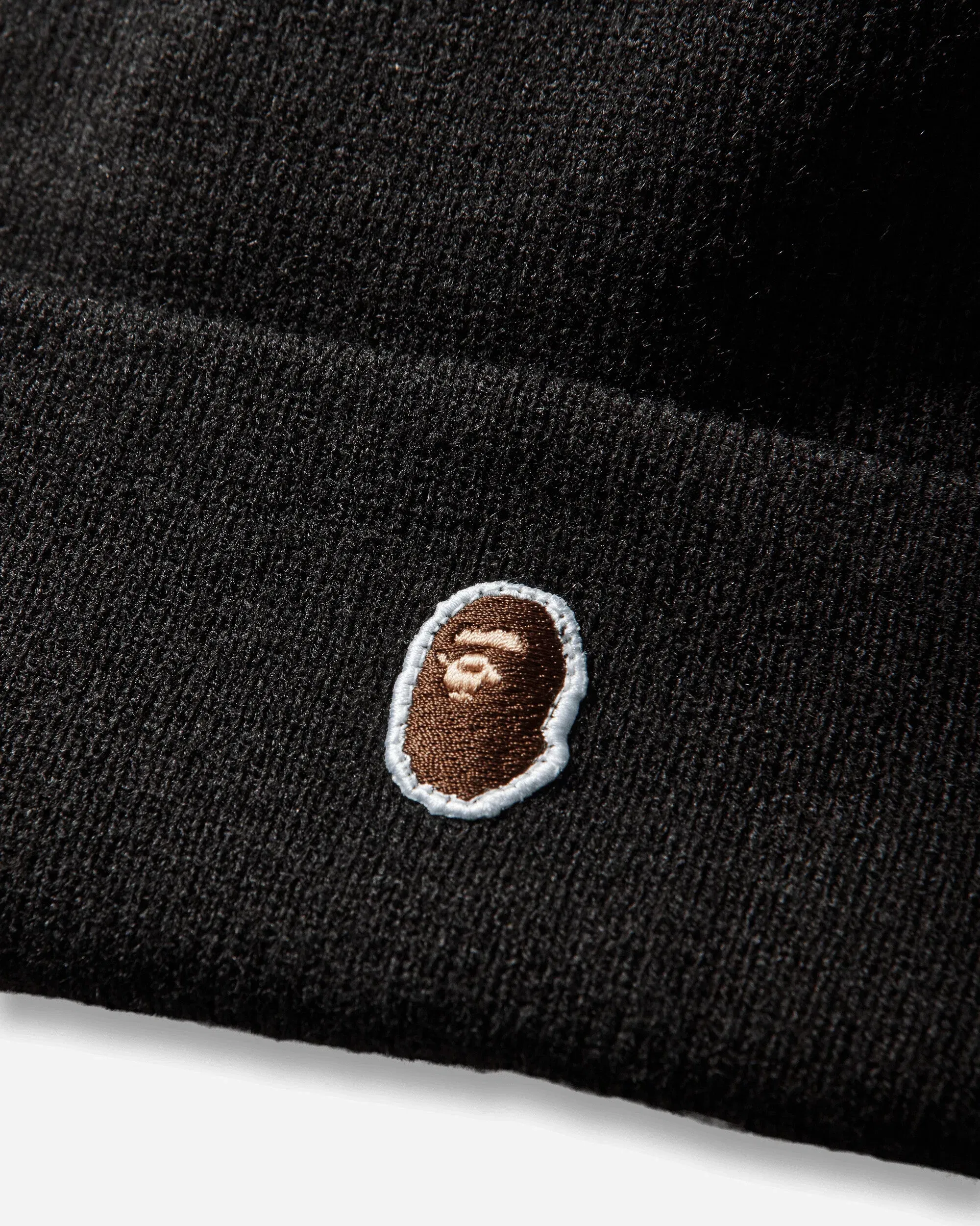 BAPE New Era Ape Head One Point Knit Cap Black