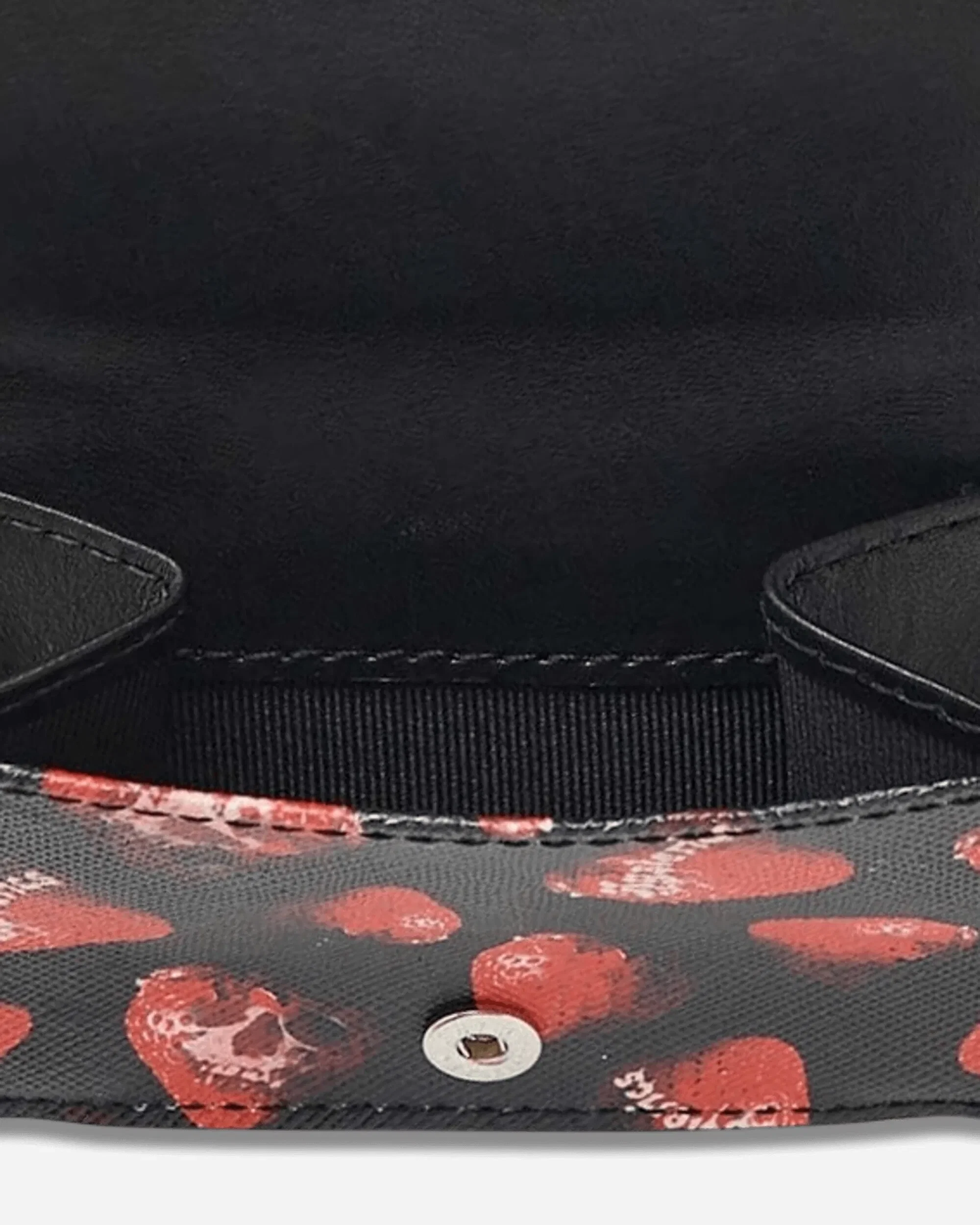 Hysteric Glamour Skull Berry Tri-Fold Wallet Black