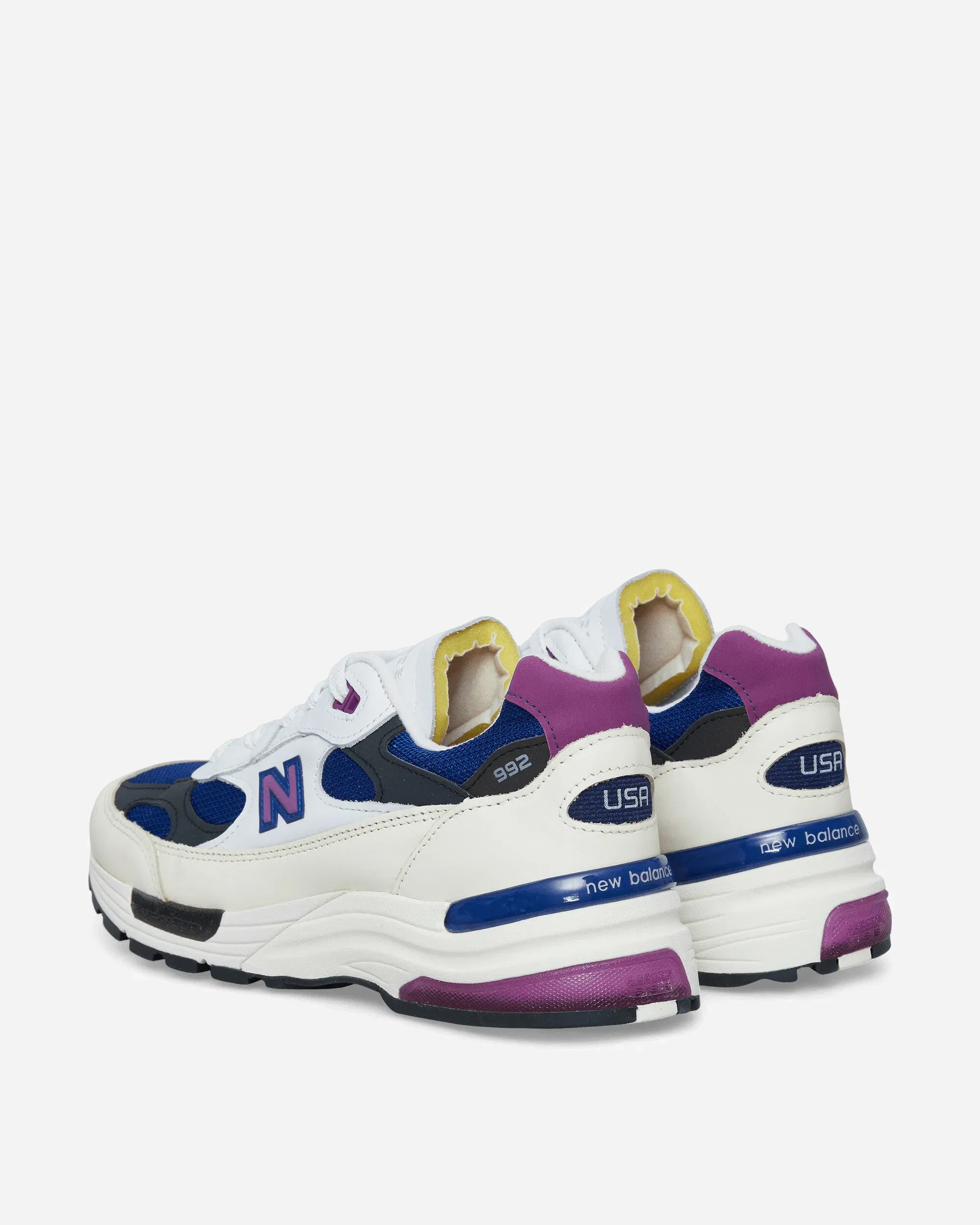 New Balance Made in USA 992 Sneakers White / Team Royal / Purple Fuschia