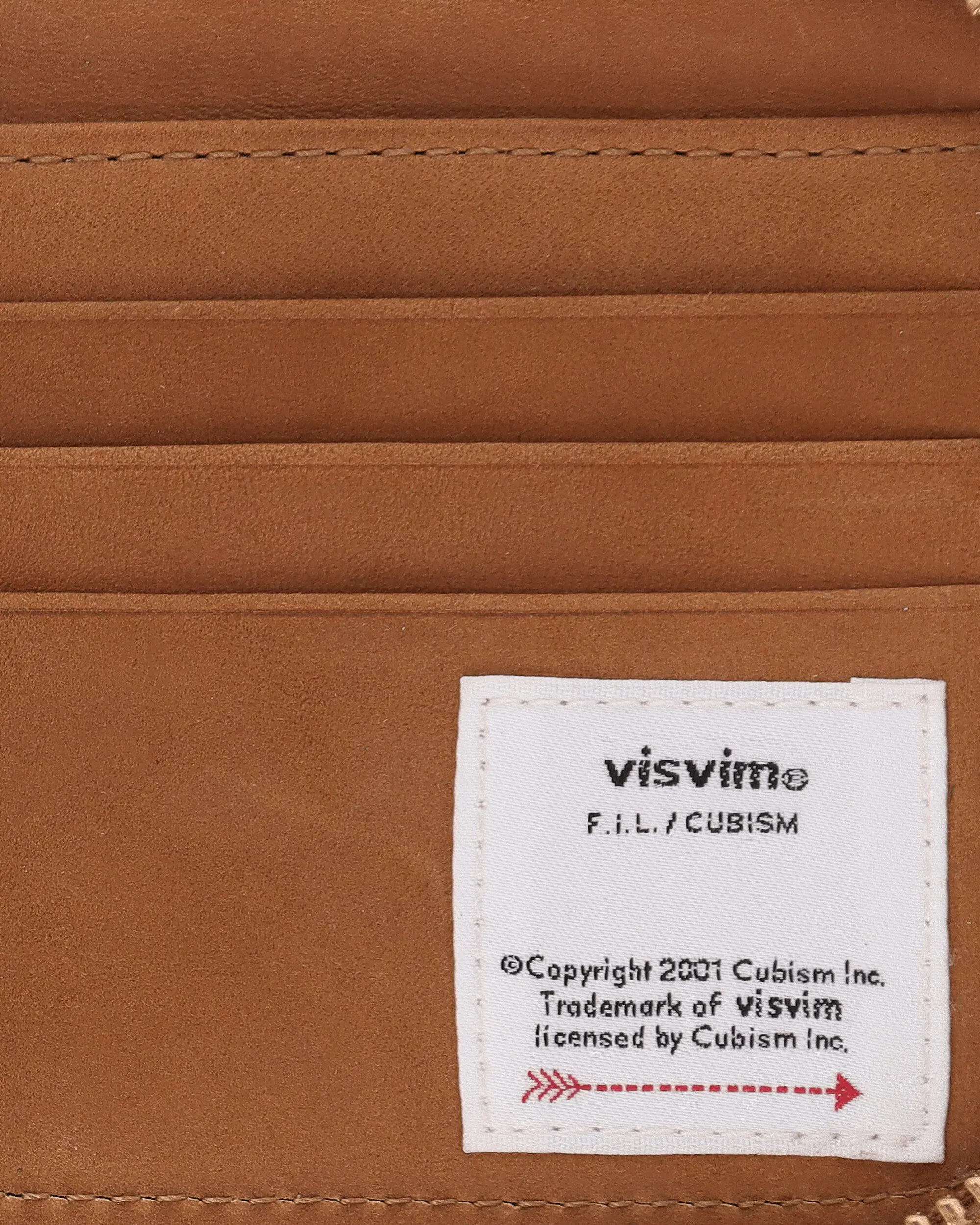 visvim Leather Bi-Fold Wallet Camel