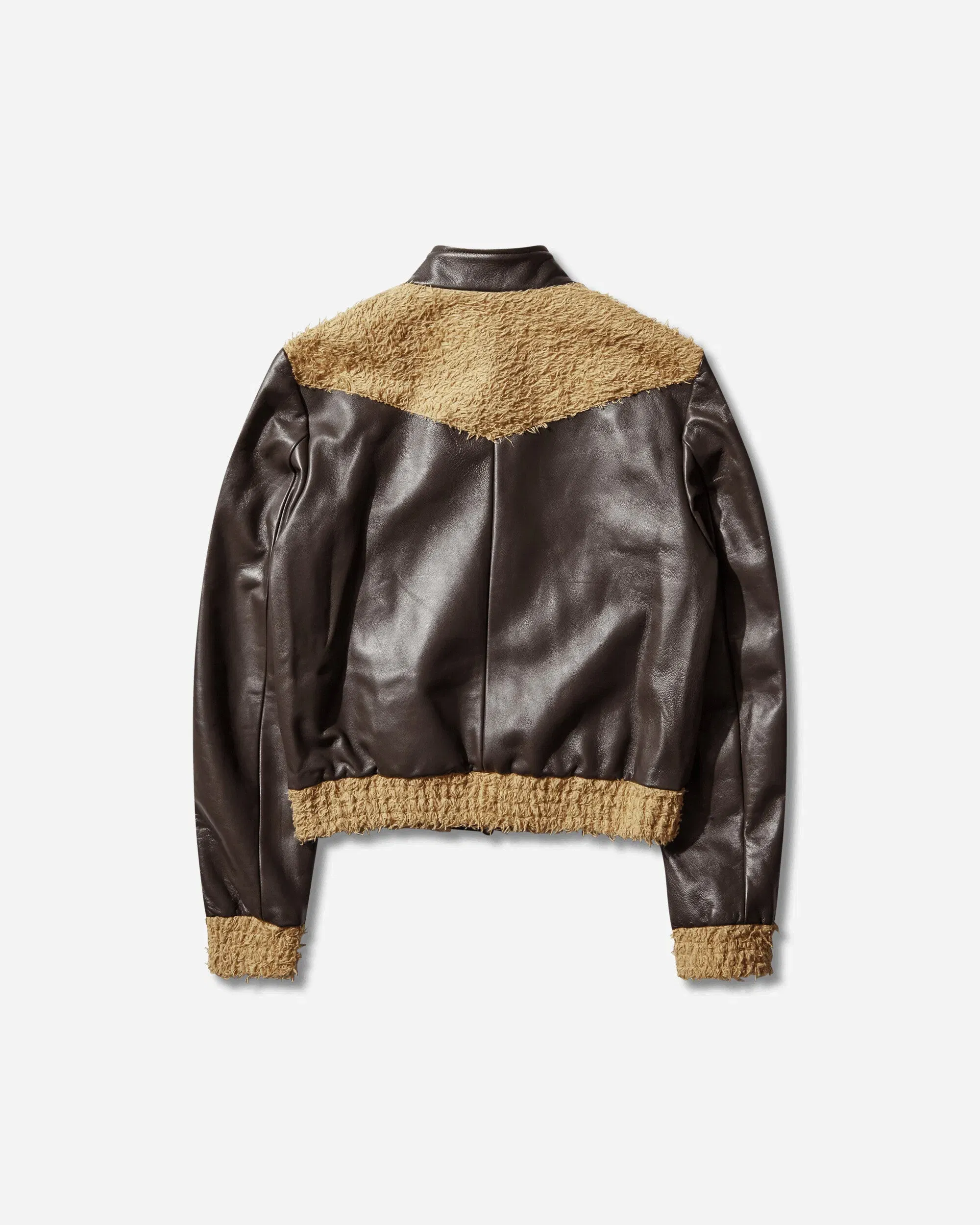 Kiko Kostadinov Women's Konrad Leather Jacket Black Coffee