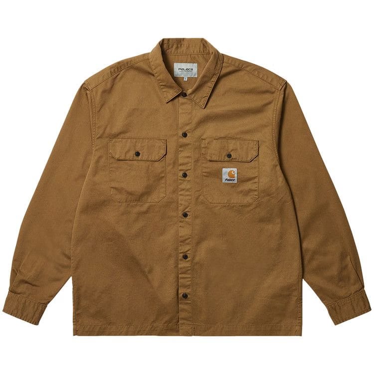 Carhartt WIP x Palace Long-Sleeve Master Shirt Hamilton Brown