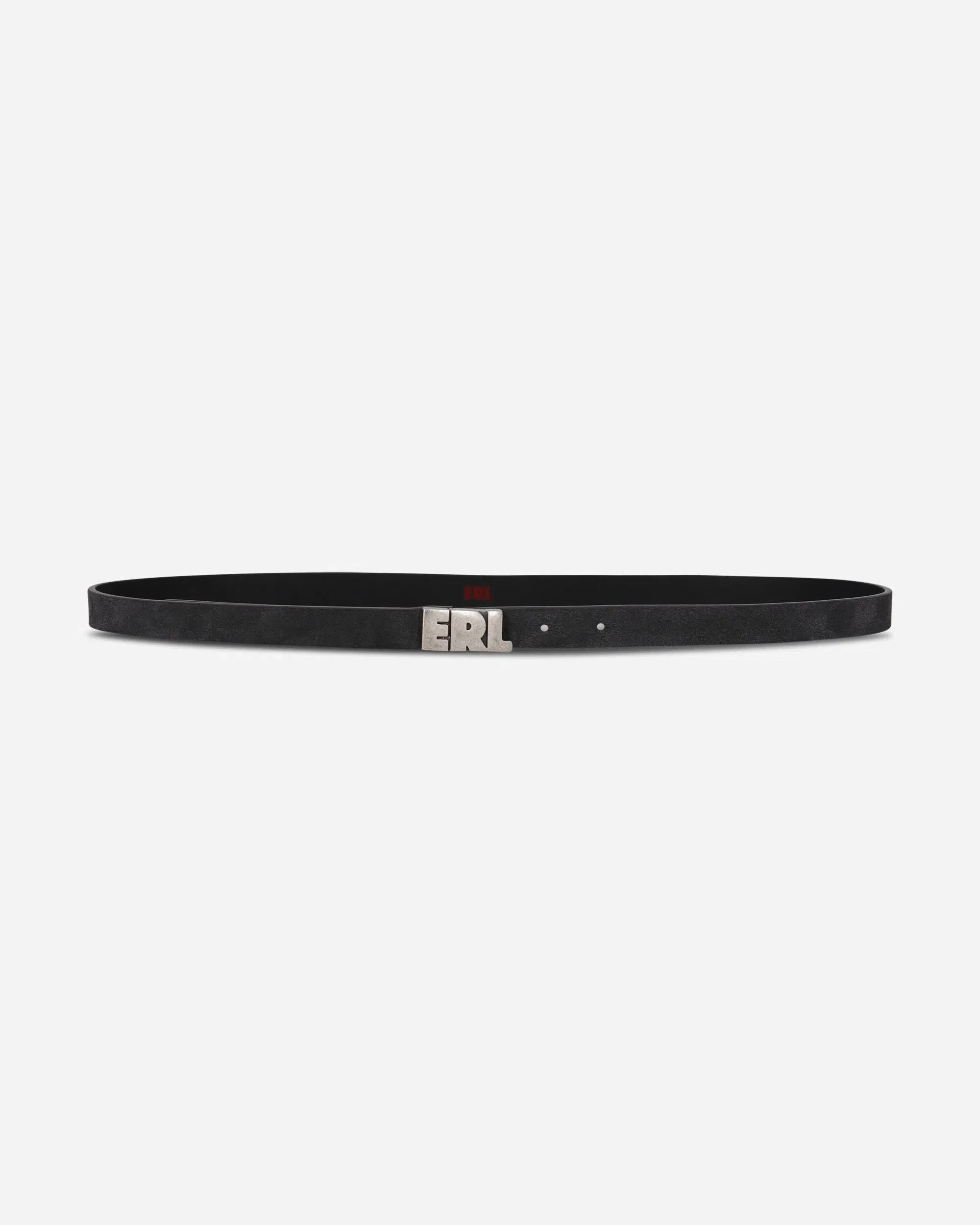ERL Suede Skinny Belt Black