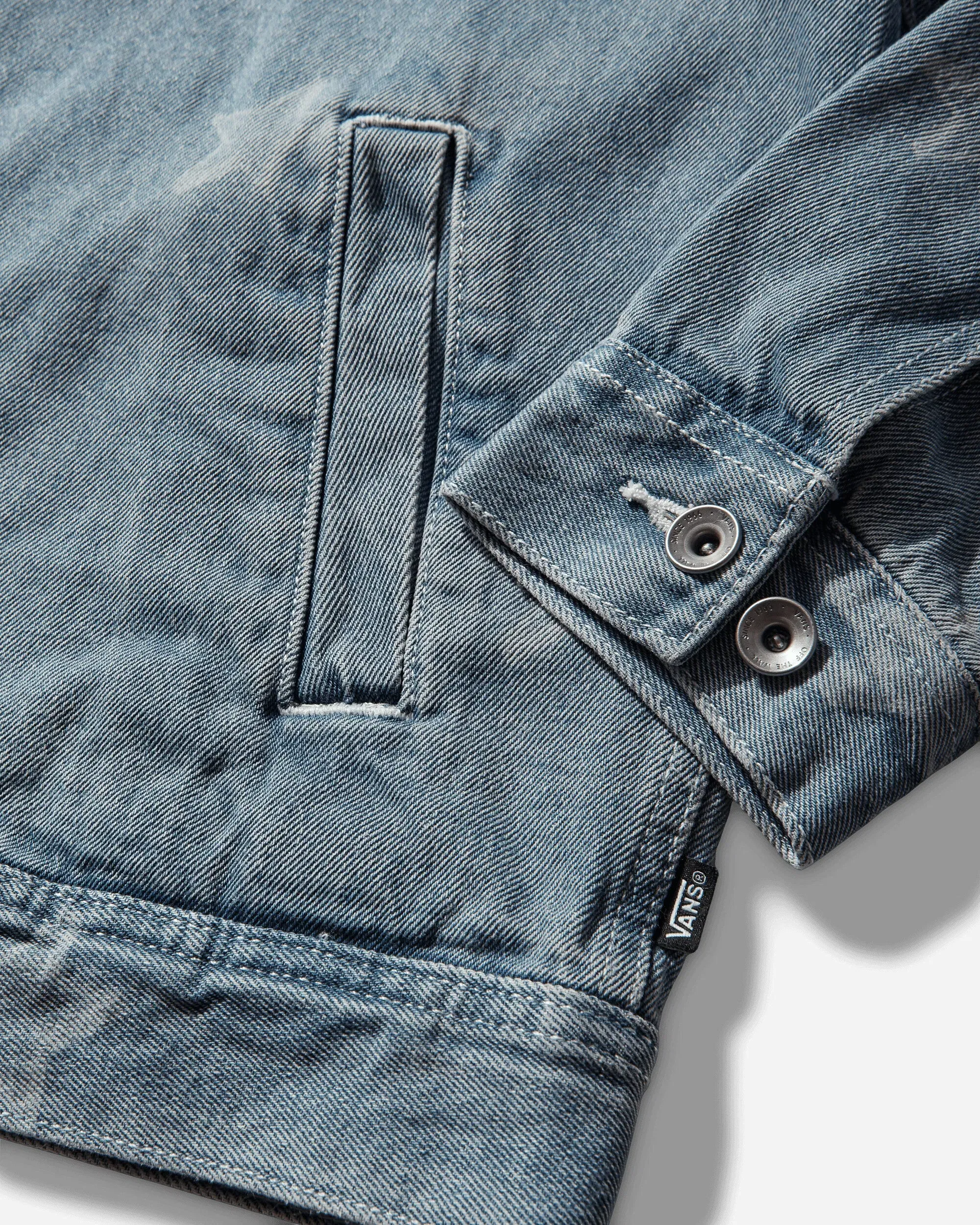 Vans Men's Pomona Denim Station Jacket Stonewash Blue