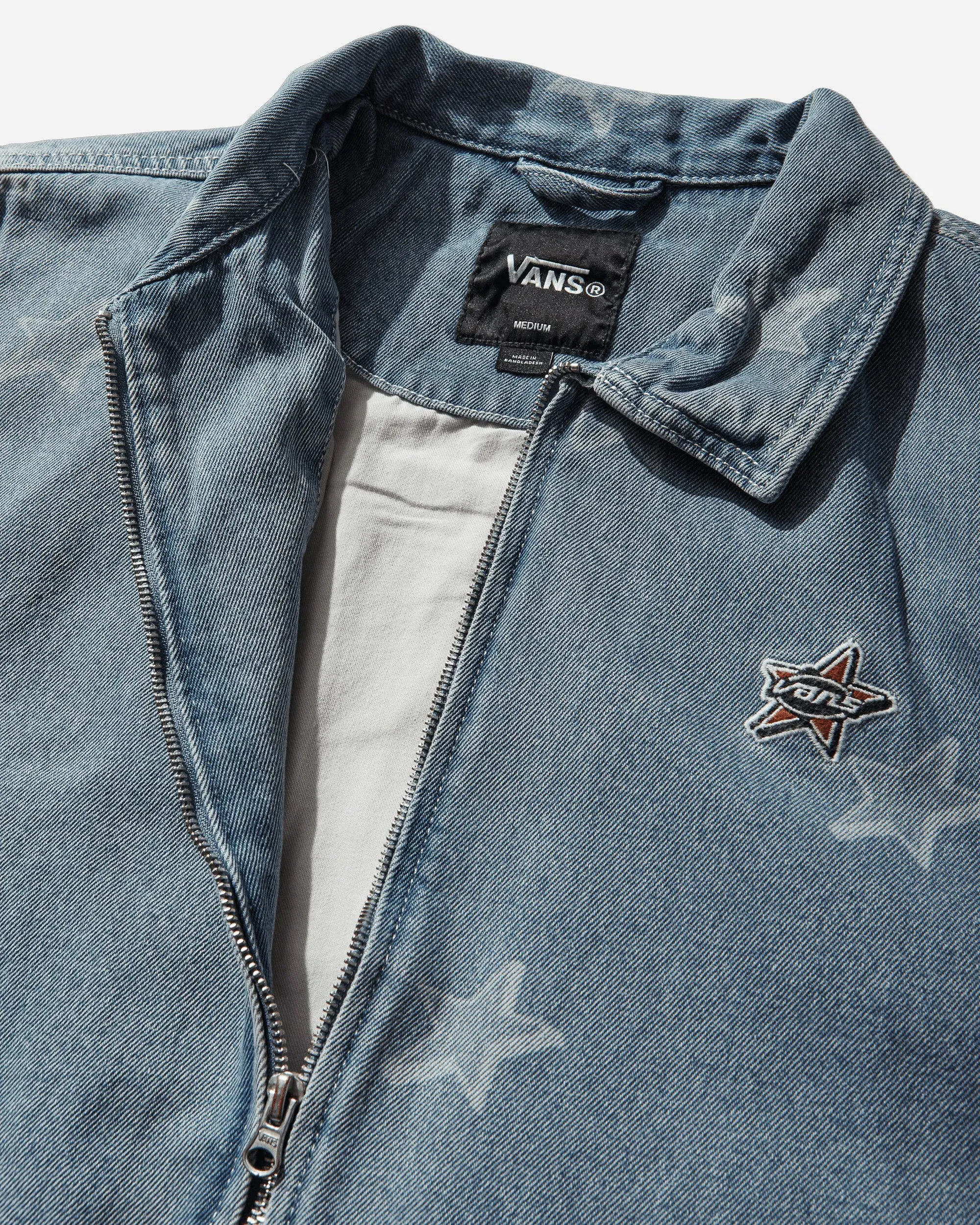 Vans Men's Pomona Denim Station Jacket Stonewash Blue