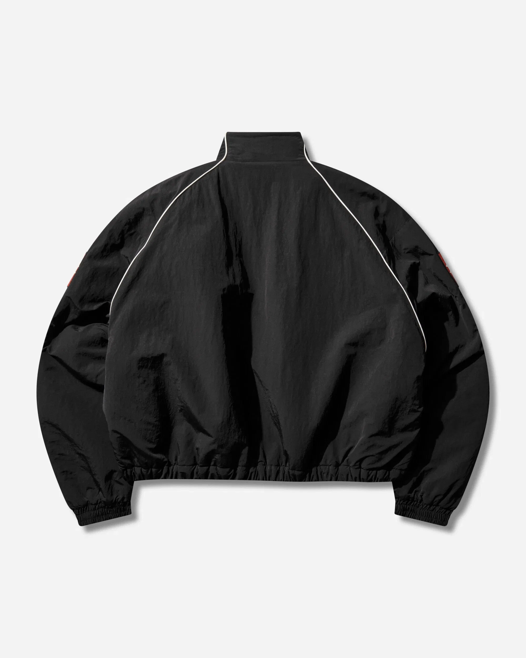 Protocol Index Exaggerated Shoulder Track Jacket Black