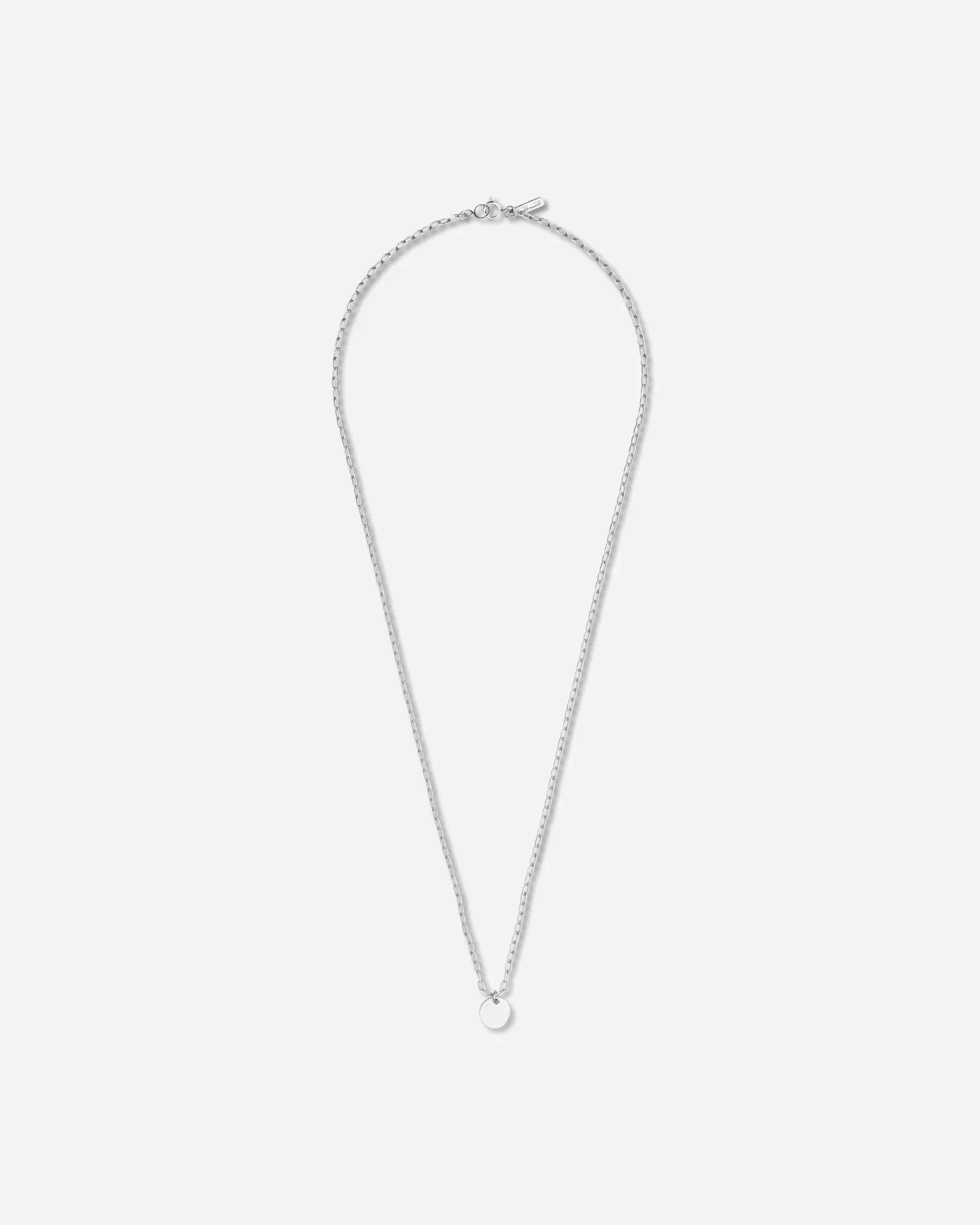 Undercover Logo Brass Necklace Silver