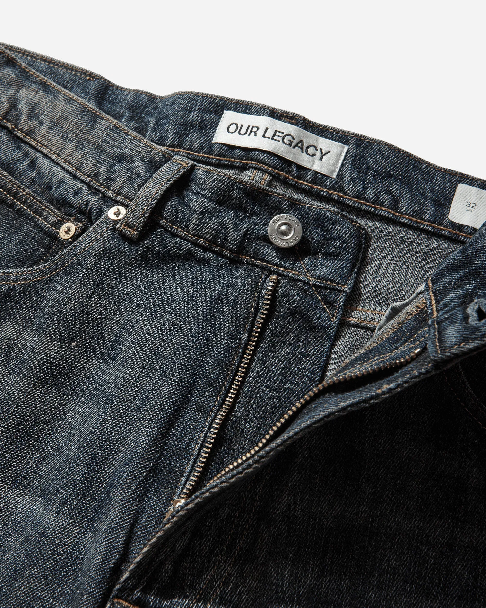 OUR LEGACY Men's Third Cut Jeans Rocker Storm Wash
