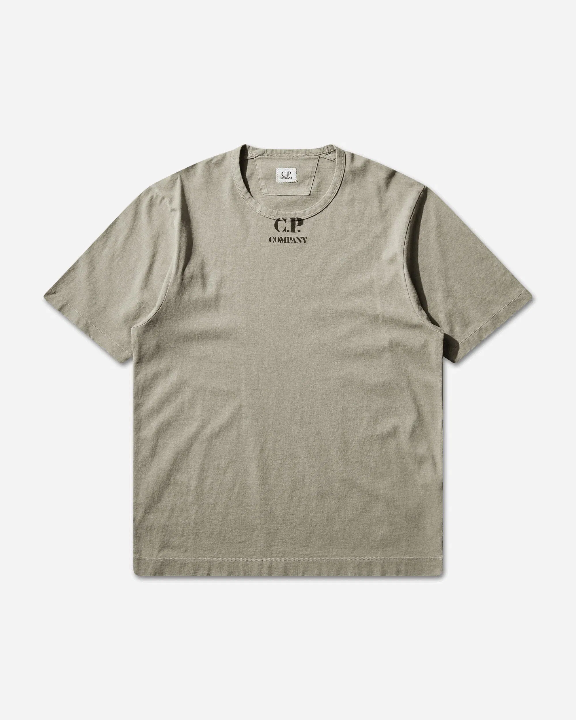 C.P. Company Men's 20/1 Jersey Graphic T-Shirt Moss Grey