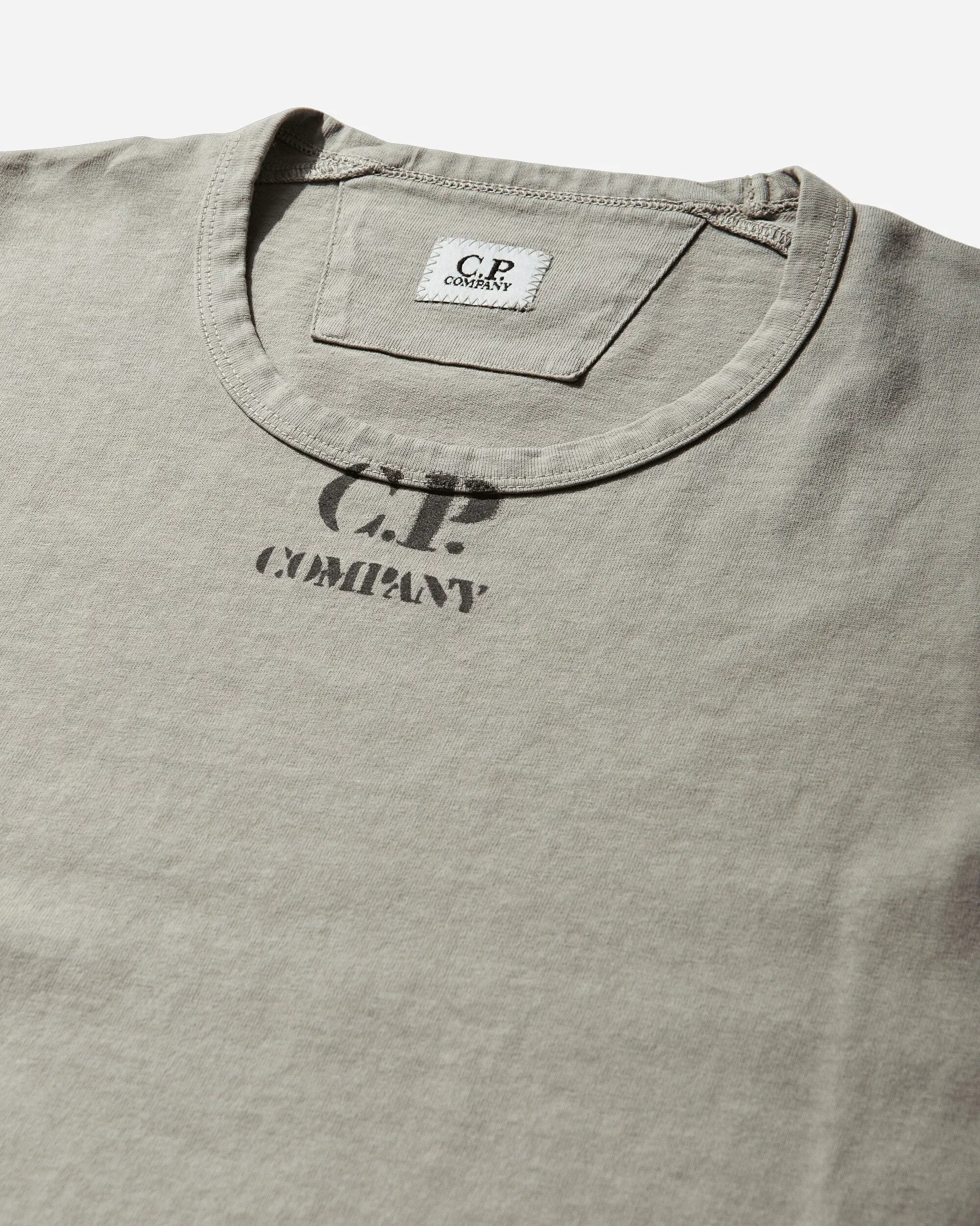 C.P. Company Men's 20/1 Jersey Graphic T-Shirt Moss Grey