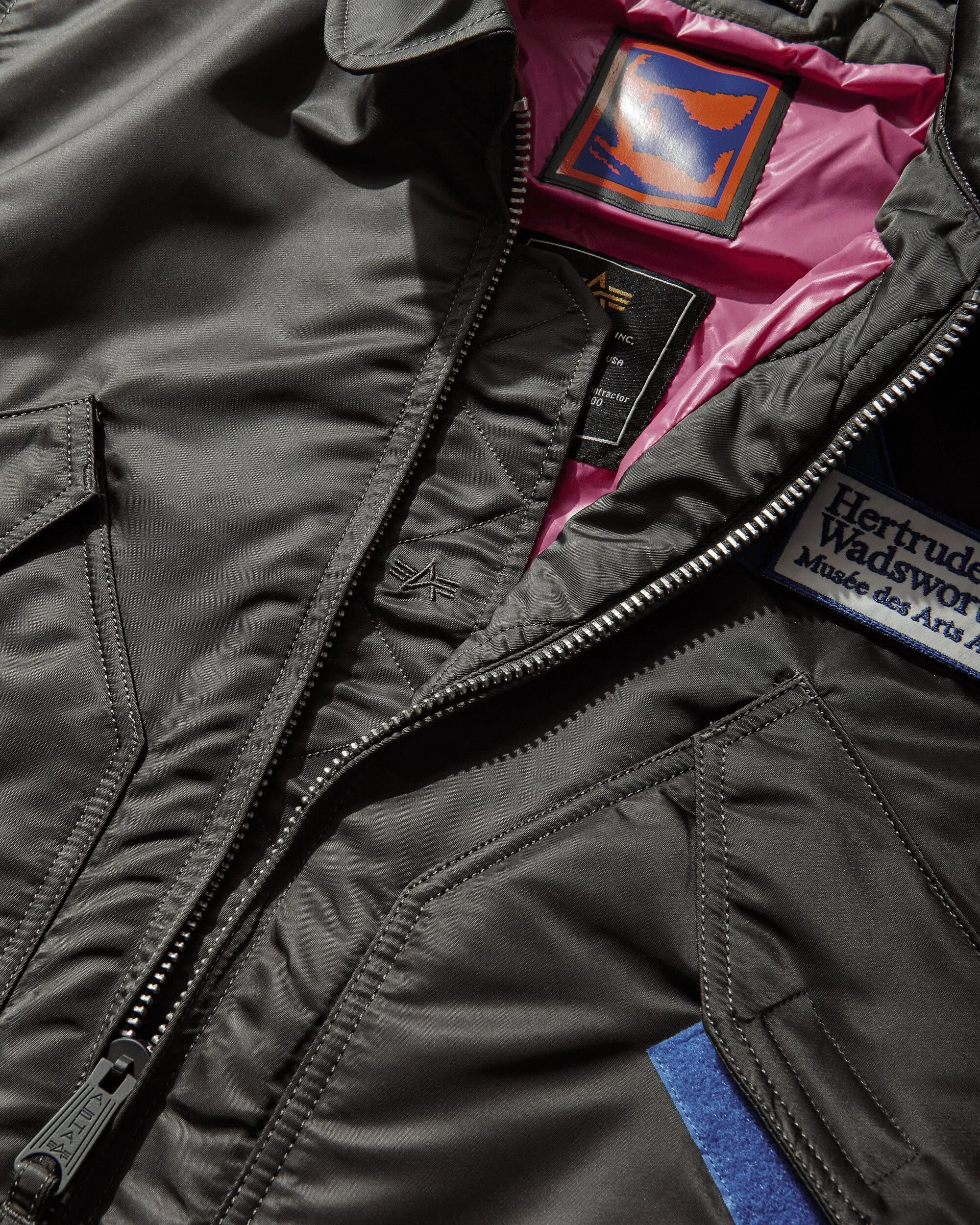 GR10K Alpha Industries CWU-45 Bomber Jacket Rep Grey