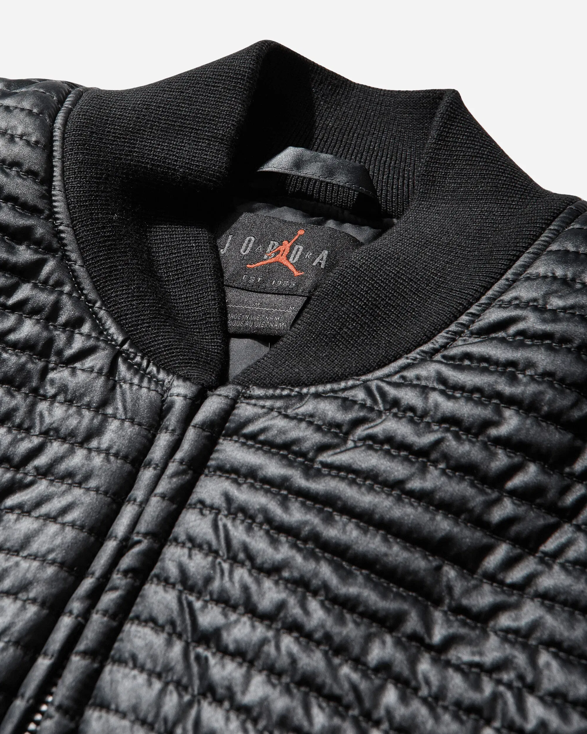 Air Jordan Men's Flight Nylon Varsity Jacket Black