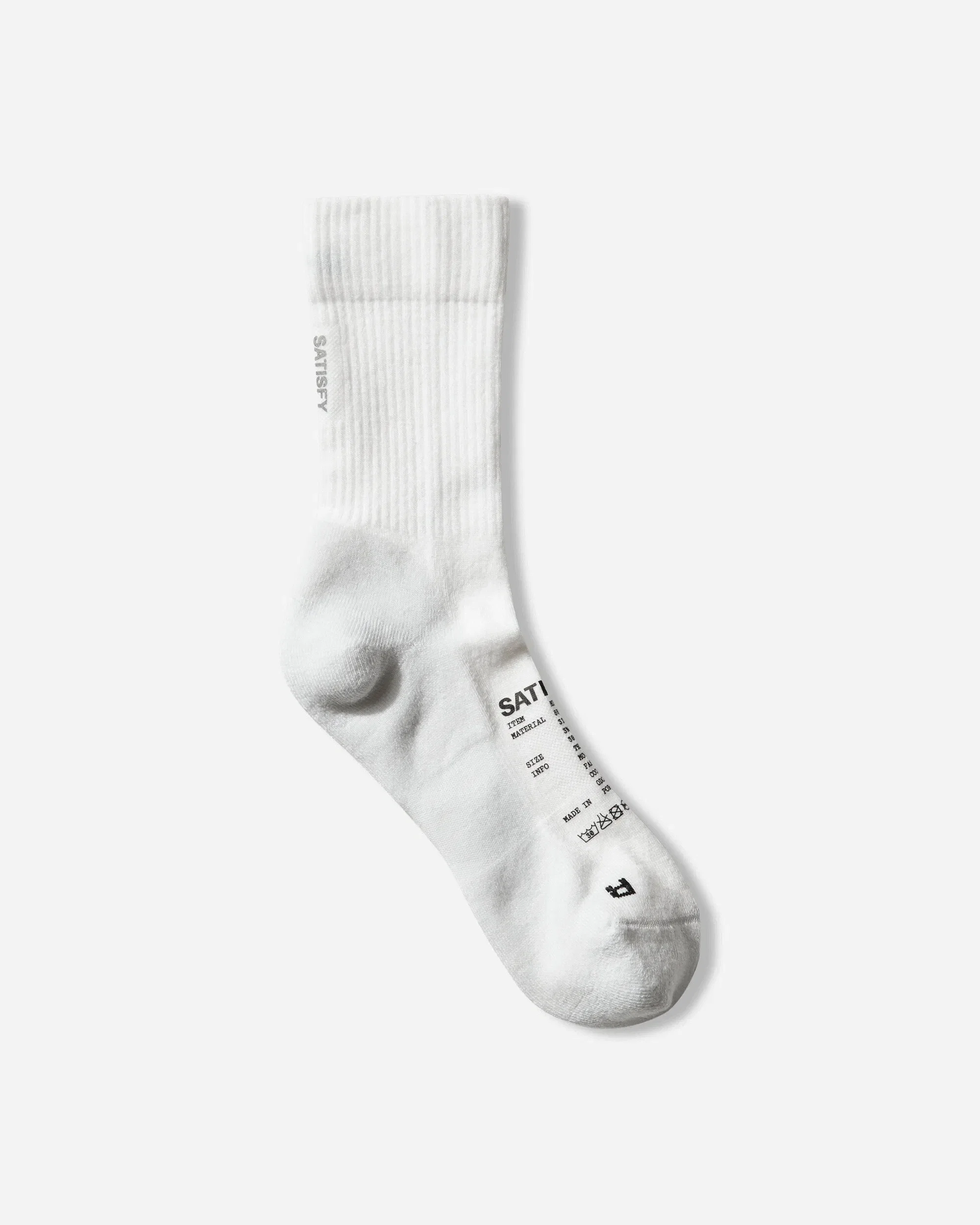 Satisfy Merino Nylon Tube Socks Off White