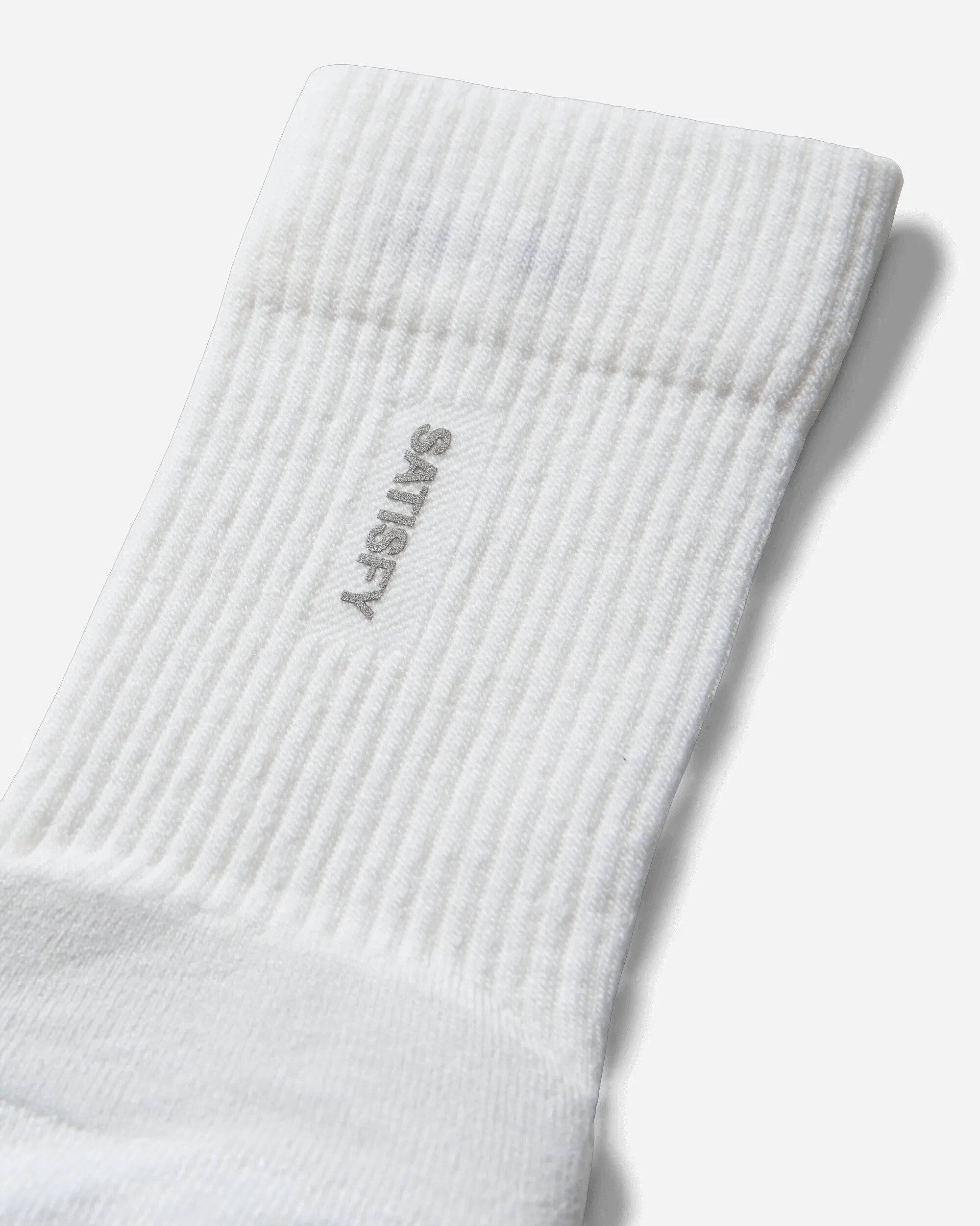 Satisfy Merino Nylon Tube Socks Off White