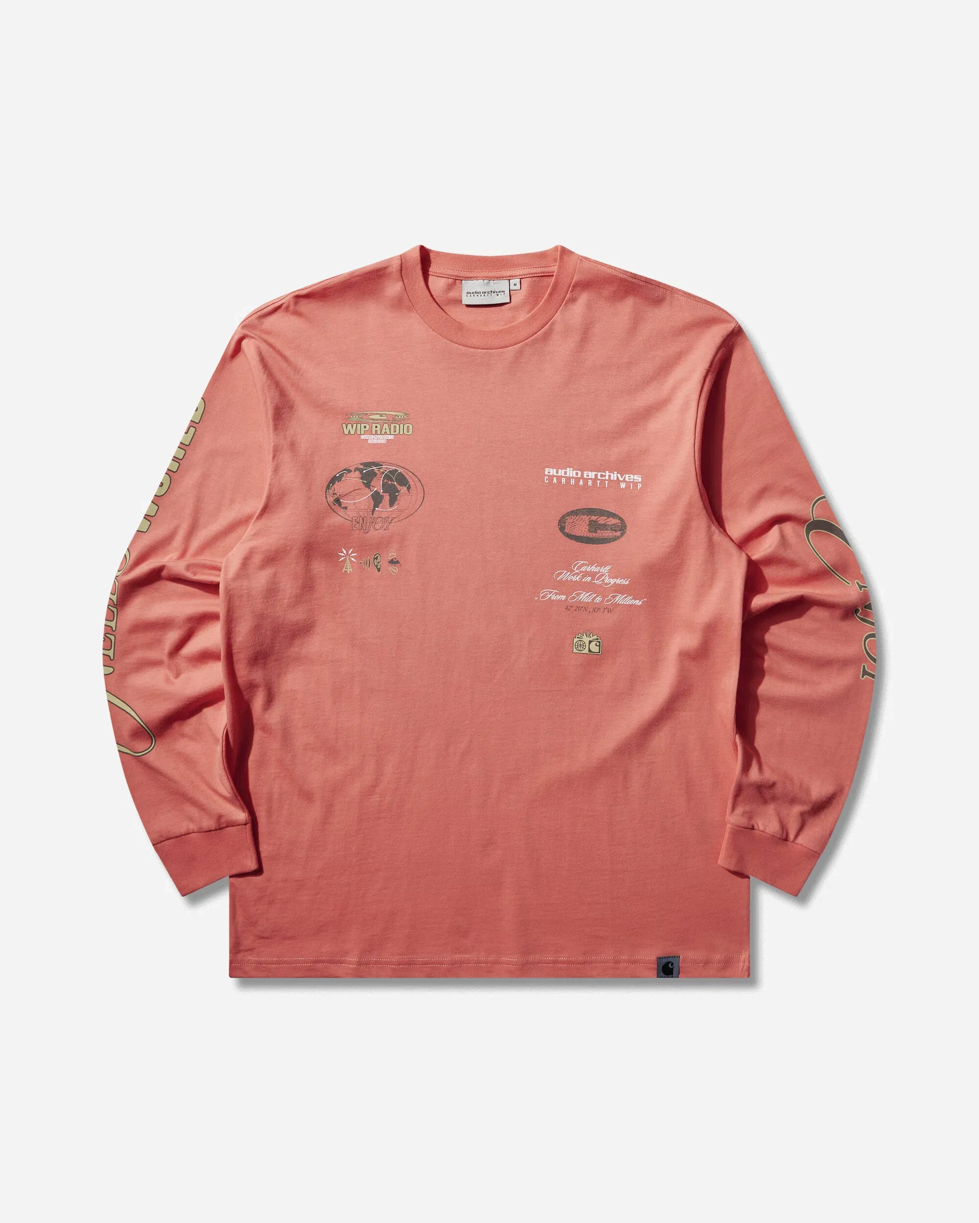 Carhartt WIP Audio Archives WIP Longsleeve T-Shirt Orange