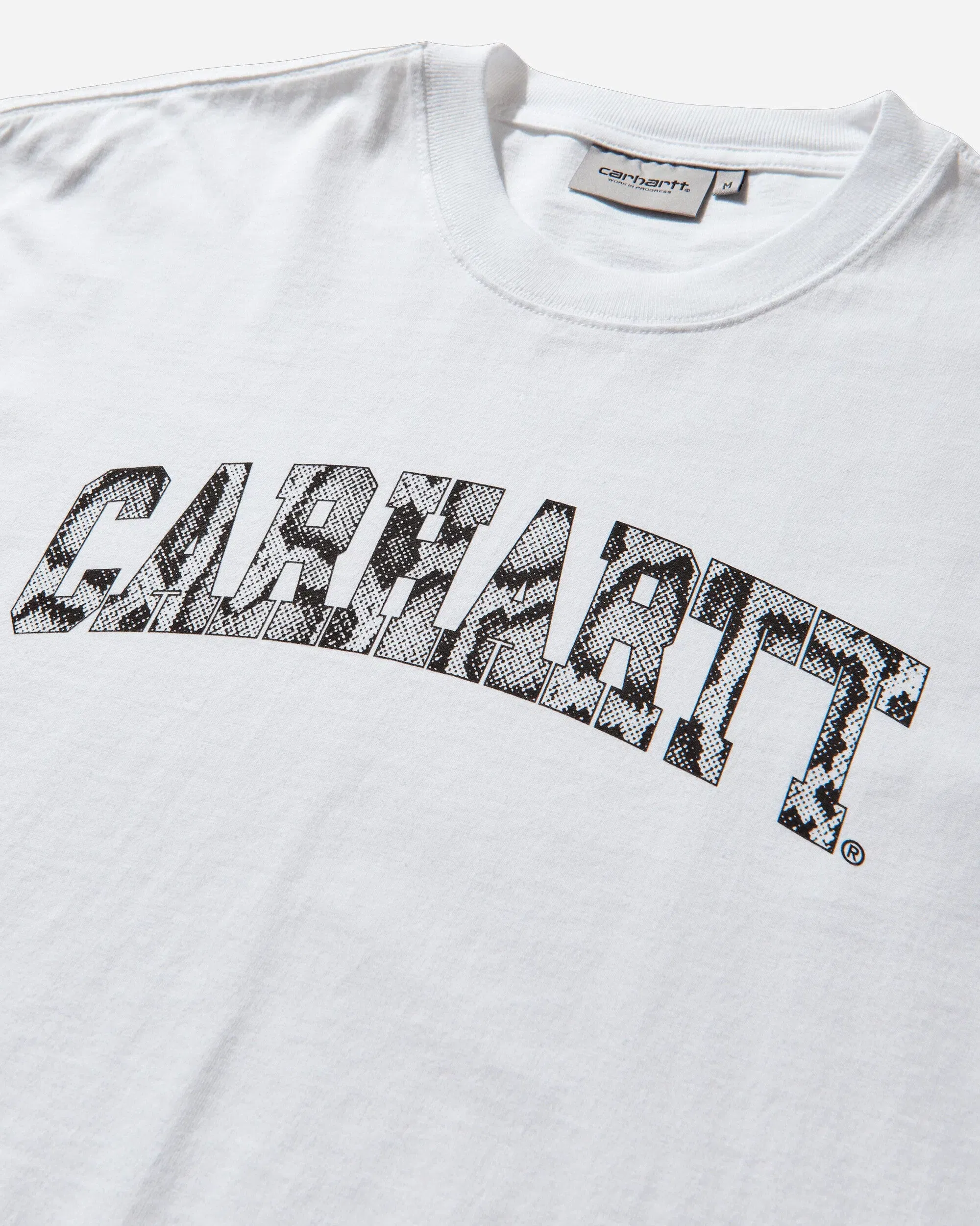 Carhartt WIP Men's Camo Snake Longsleeve T-Shirt White