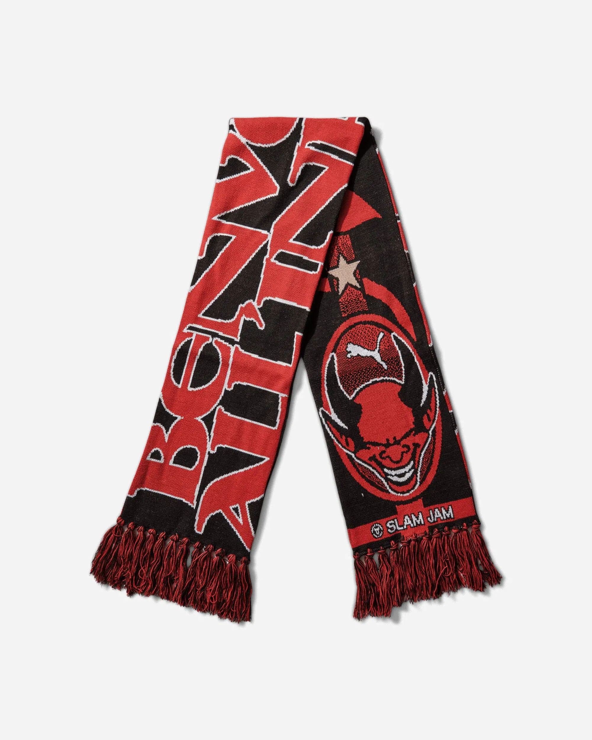 Puma AC Milan x Slam Jam Scarf Black / For All Time Red