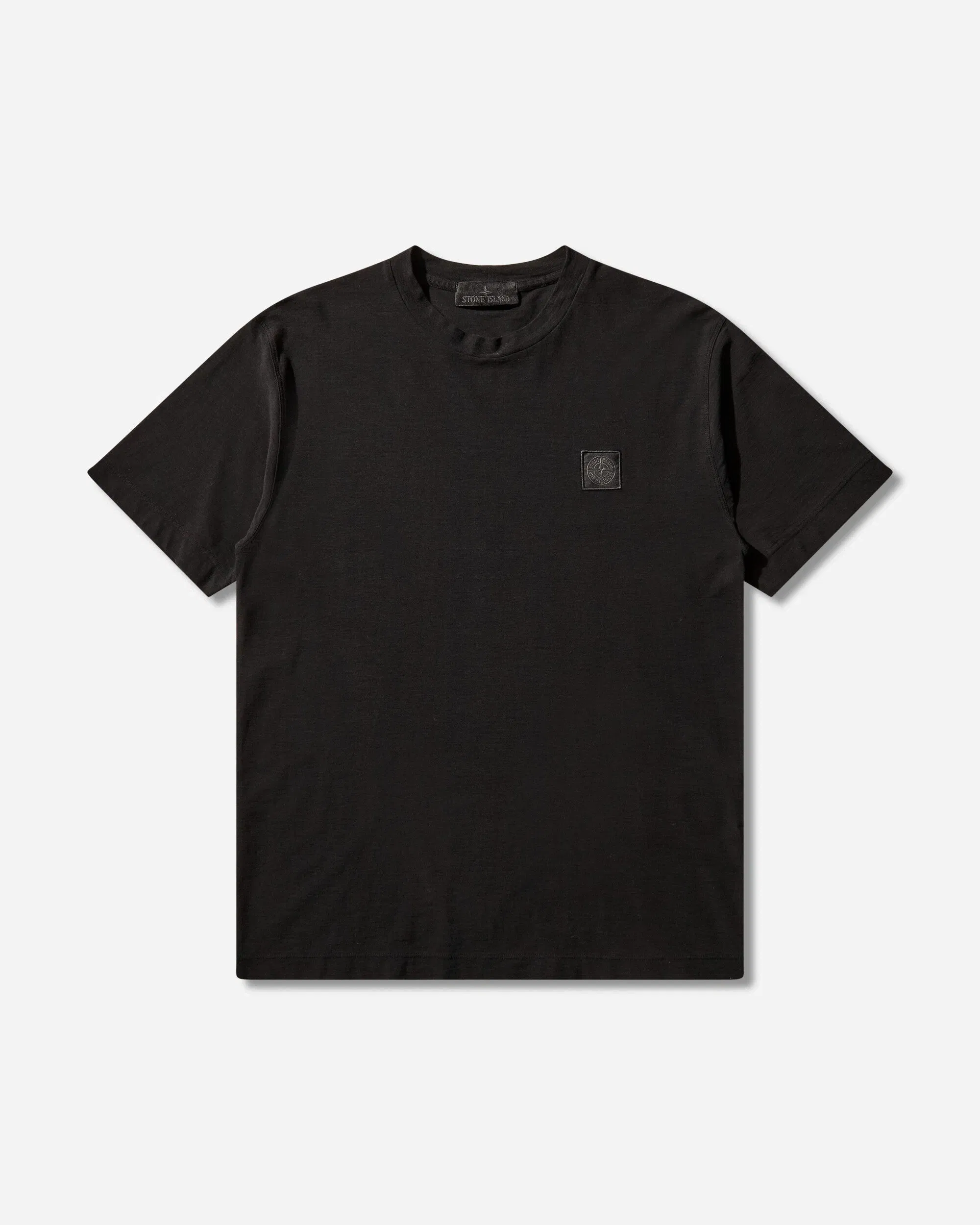 Stone Island Men's Ghost Organic Cotton Jersey Crepe T-Shirt Black