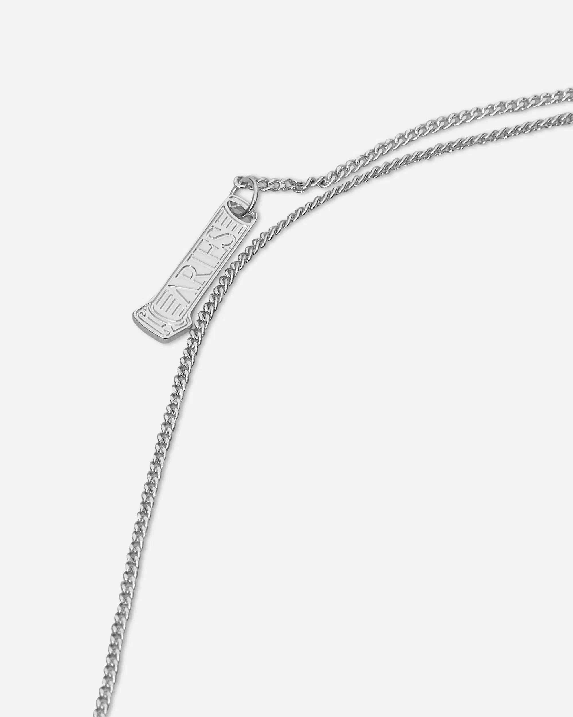 Aries Fly Paved Pendants Chain Necklace Silver
