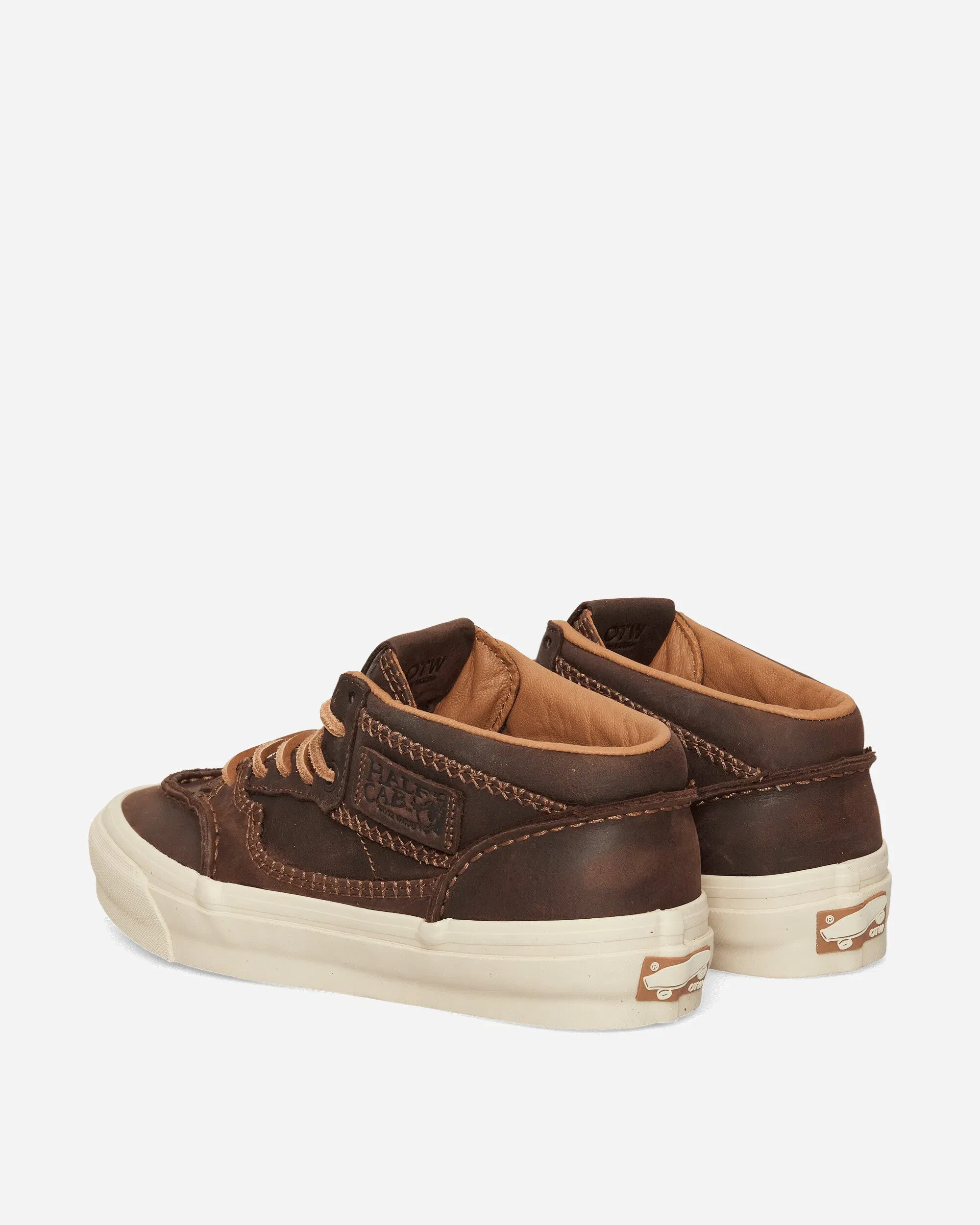 Vans Half Cab 33 Moc Vibram Classic Leather Sneakers Potting Soil
