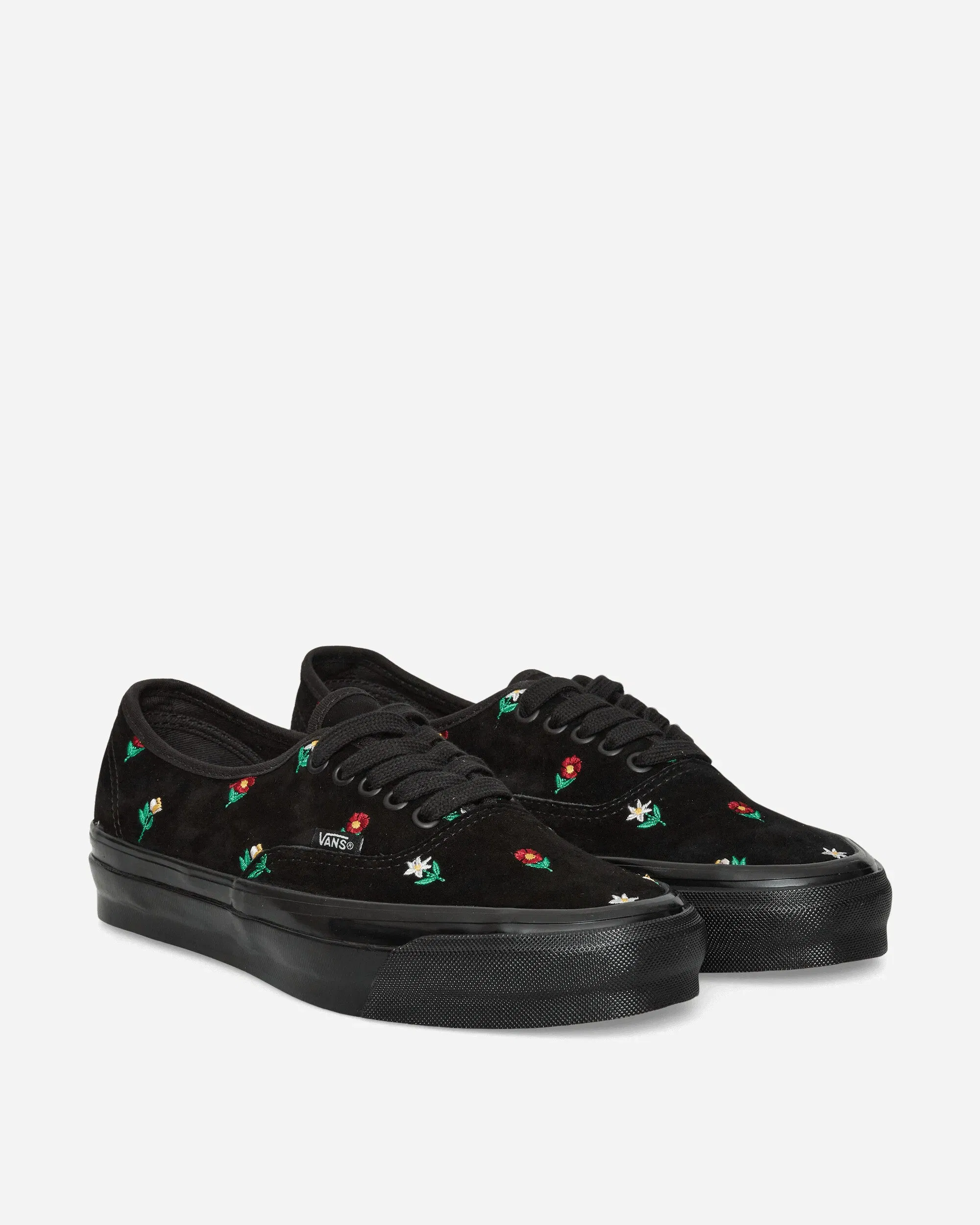 Vans Authentic 44 Embroidery Sneakers Flower Print Black