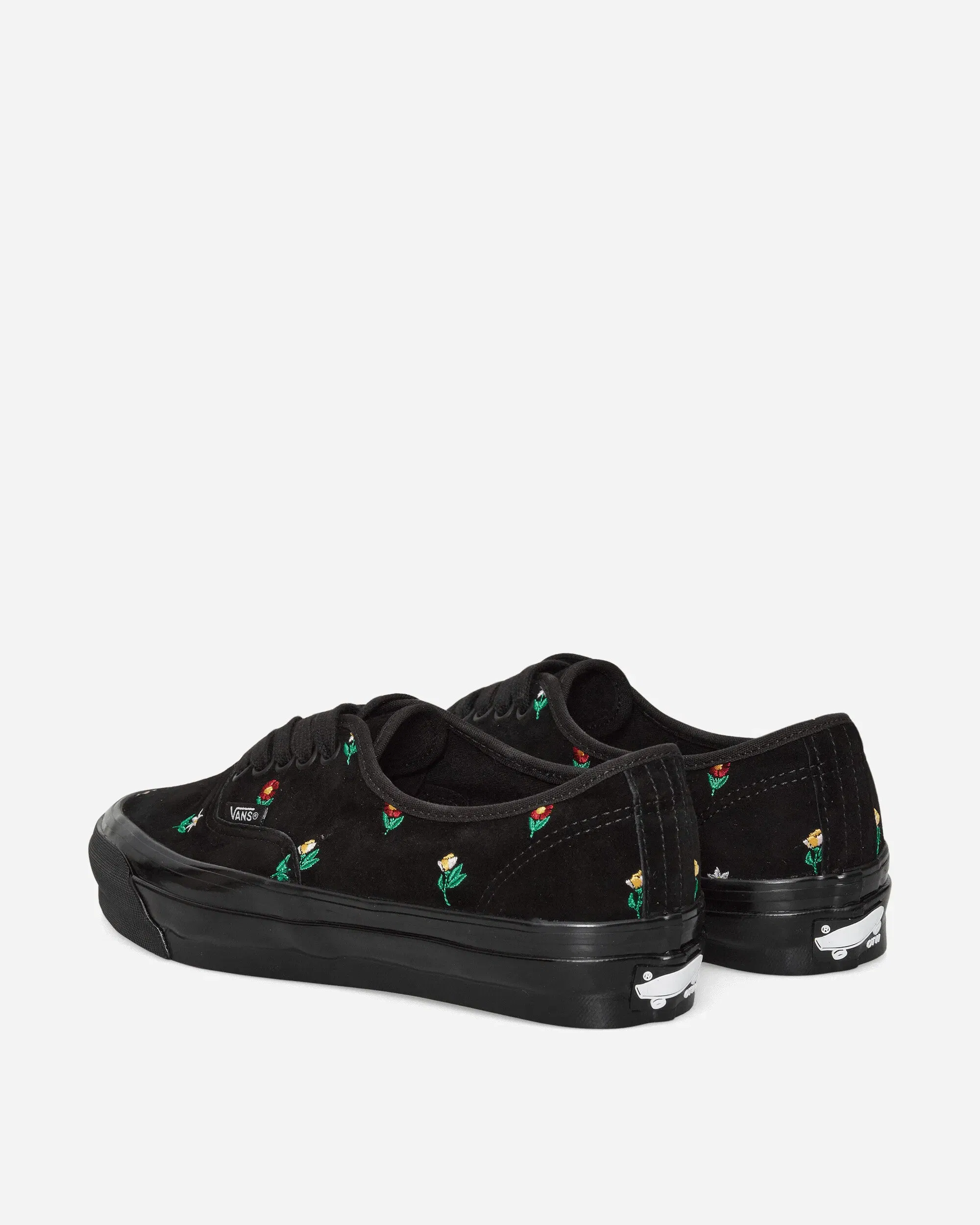 Vans Authentic 44 Embroidery Sneakers Flower Print Black