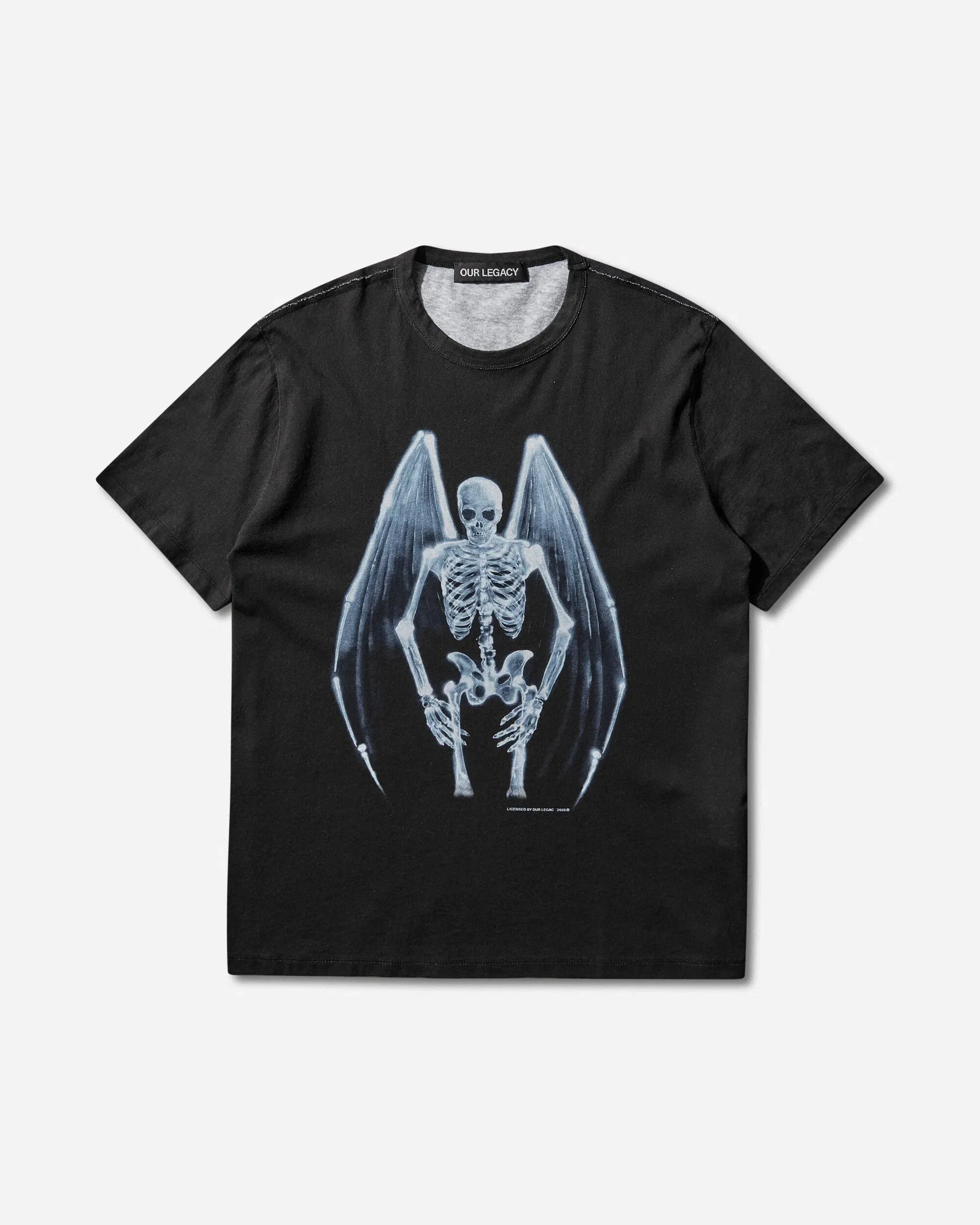 OUR LEGACY Men's New Box T-Shirt Fallen Angel Print