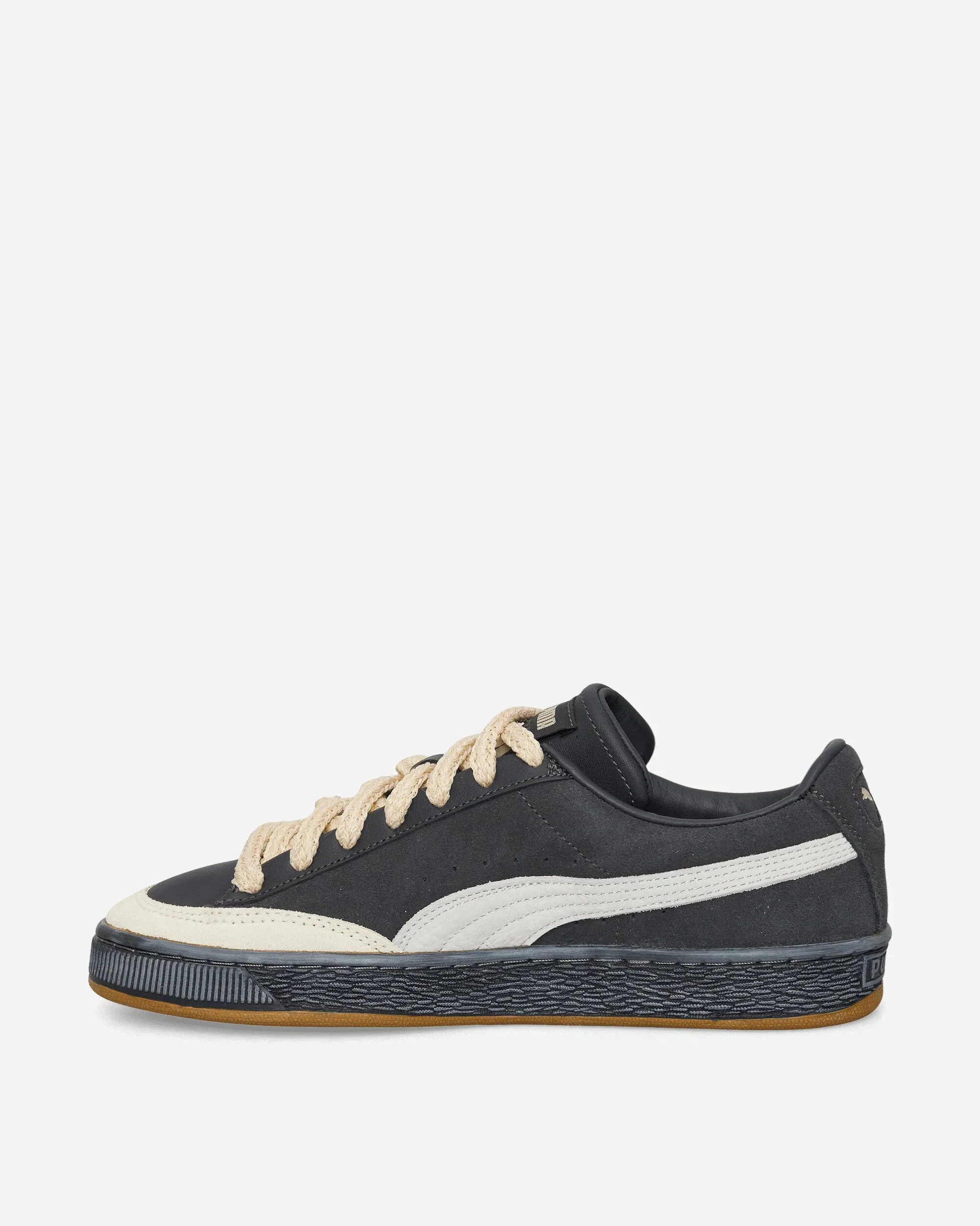 Puma Nahmias Suede Vintage Black Sneakers Flat Dark Gray / Honey Butter