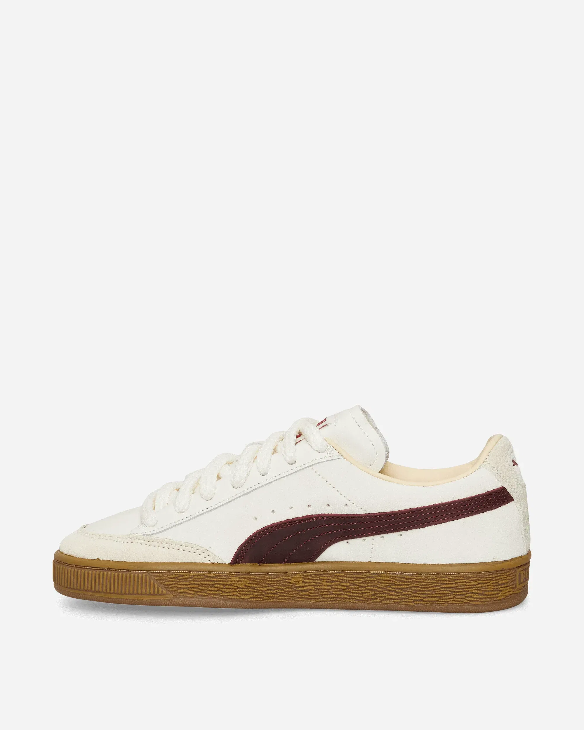 Puma Nahmias Suede Vintage Red Sneakers Warm White / For All Time Red