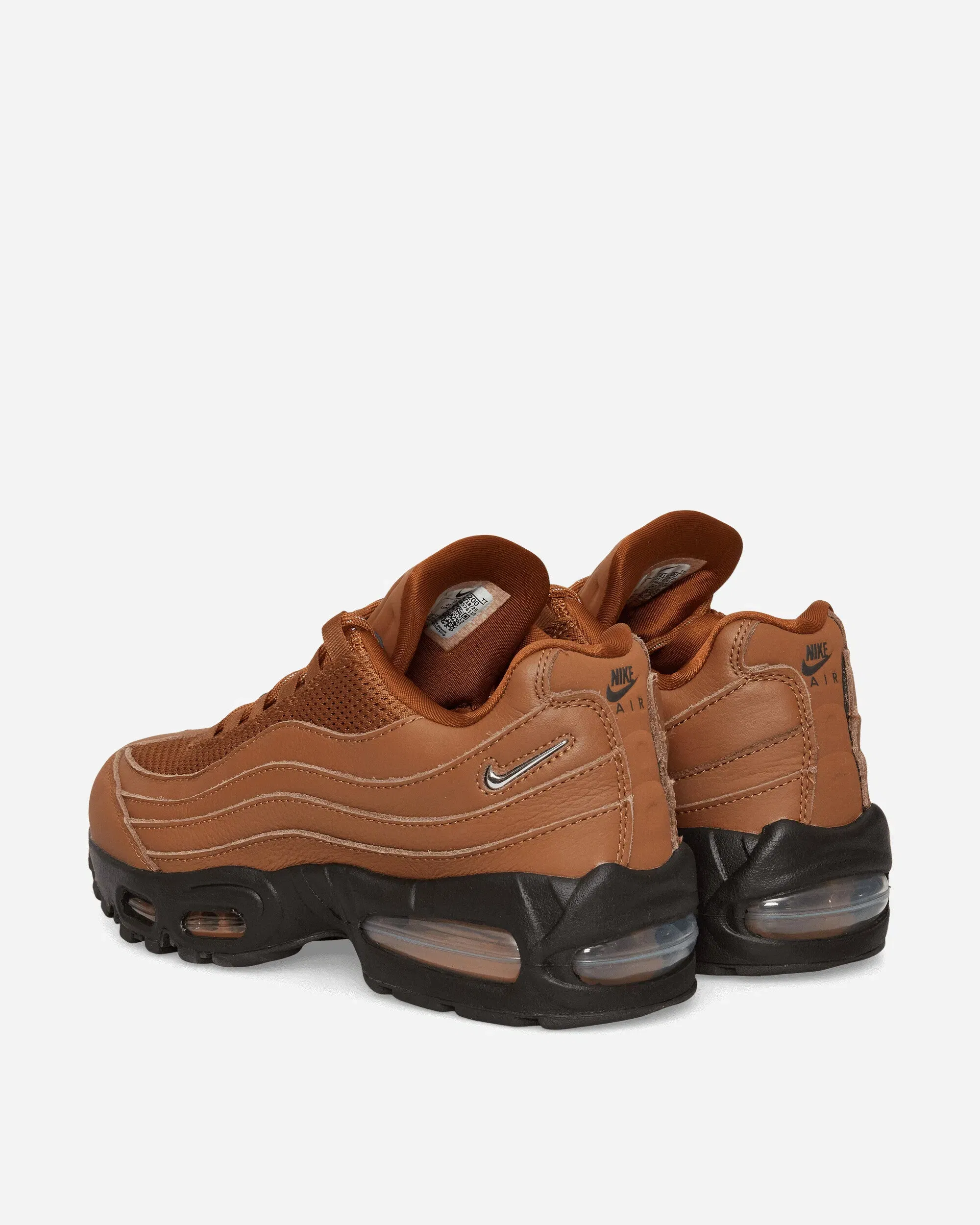 Nike Women's Air Max 95 Sneakers Light British Tan / Flax / Velvet Brown