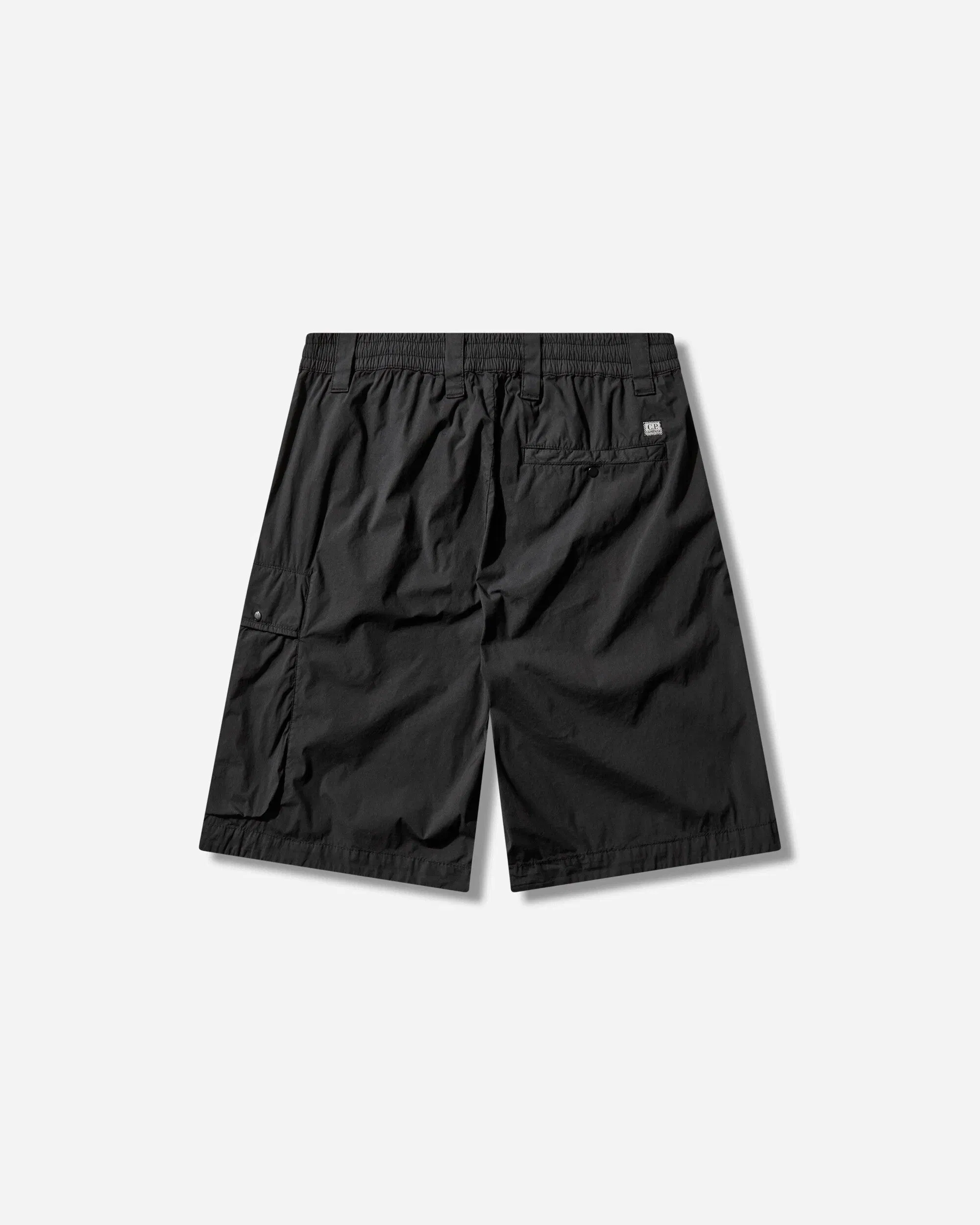 C.P. Company Men's 50 Fili Stretch Cargo Shorts Black