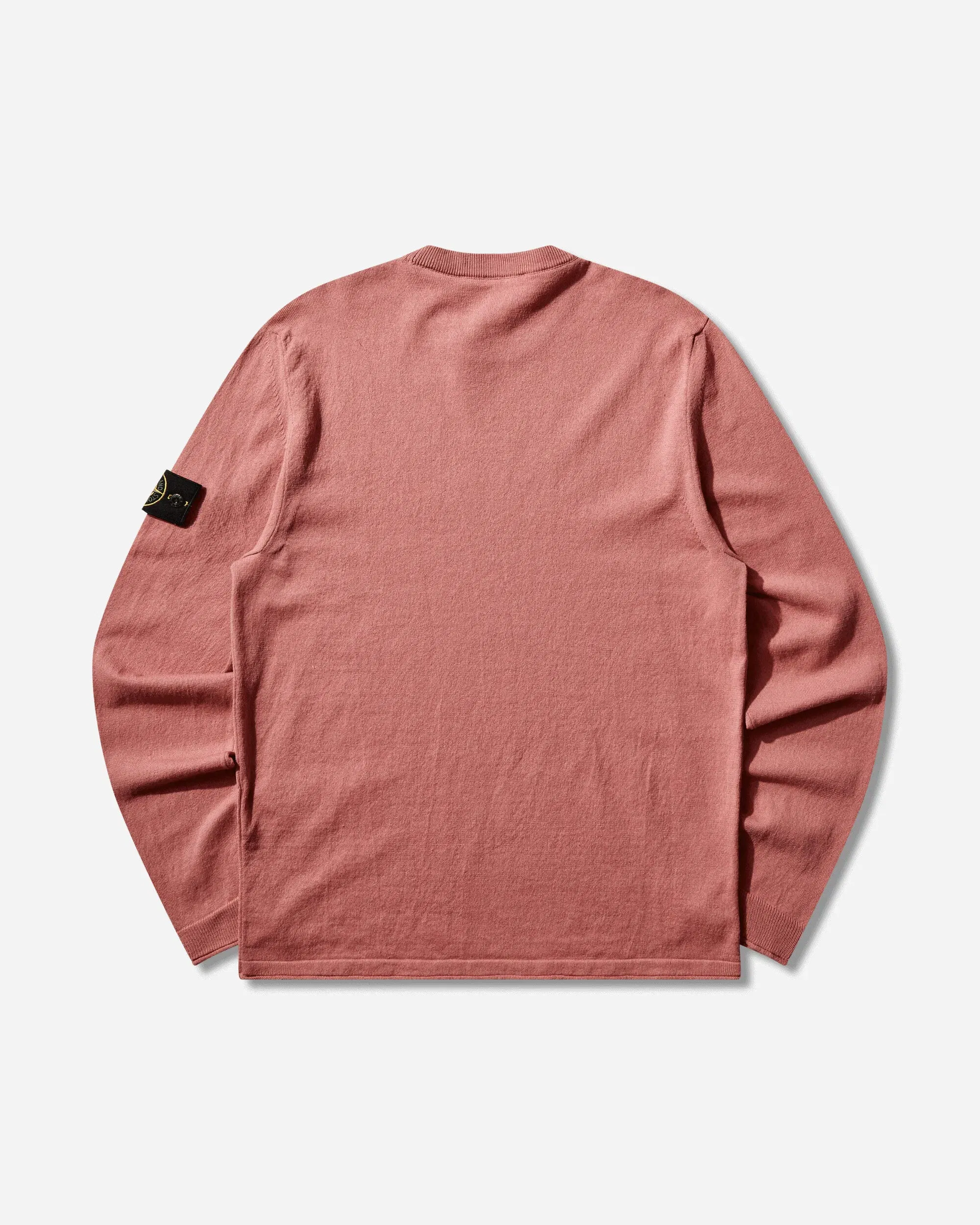 Stone Island Men's Light Raw Hand Organic Cotton Sweater Oleander