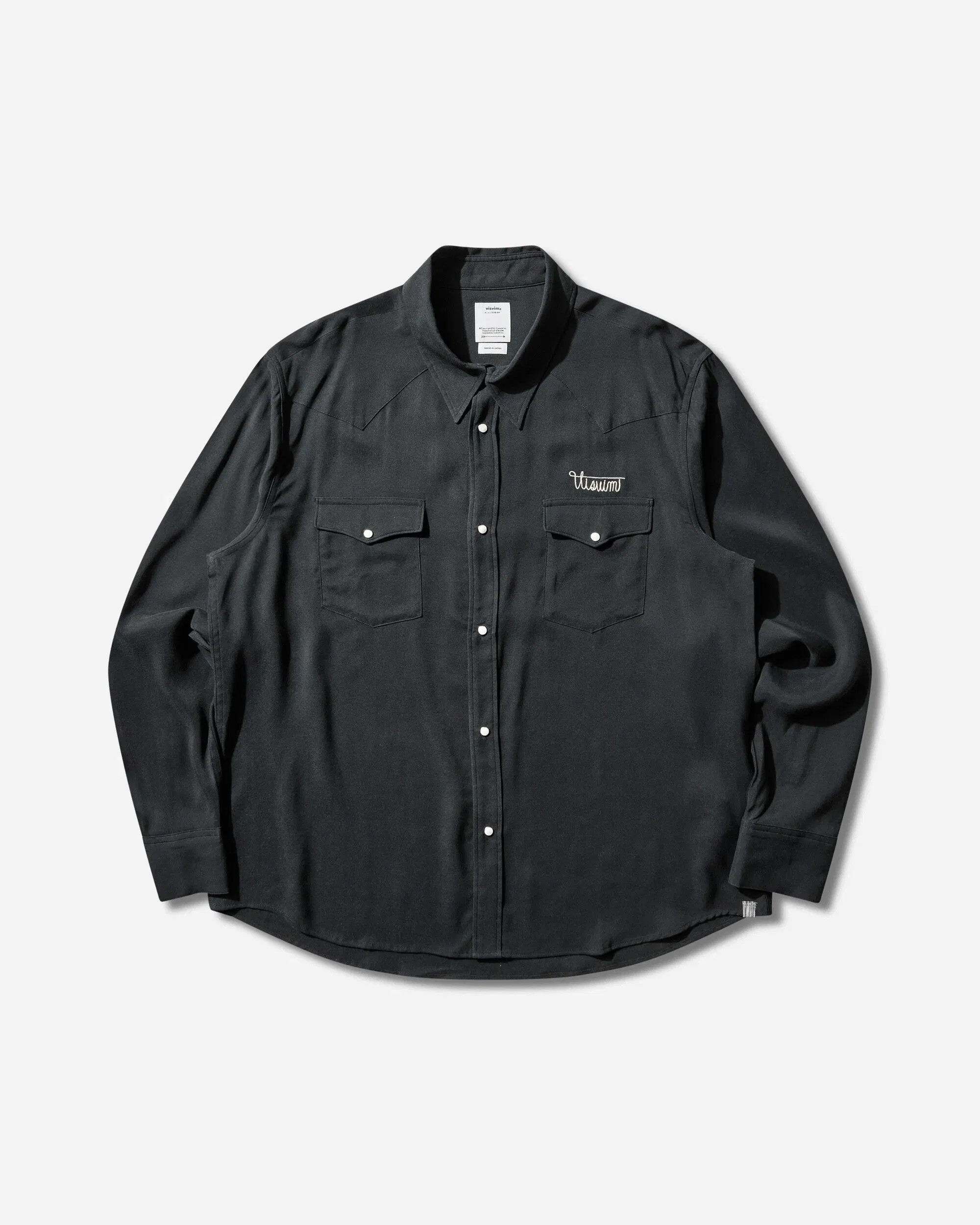 visvim Men's Four Corners L/S Shirt Black