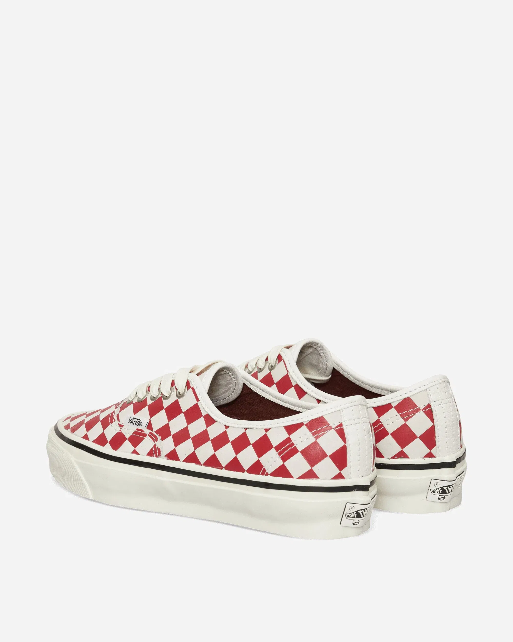 Vans Authentic 44 Diamond Check Sneakers Red / Marshmallow