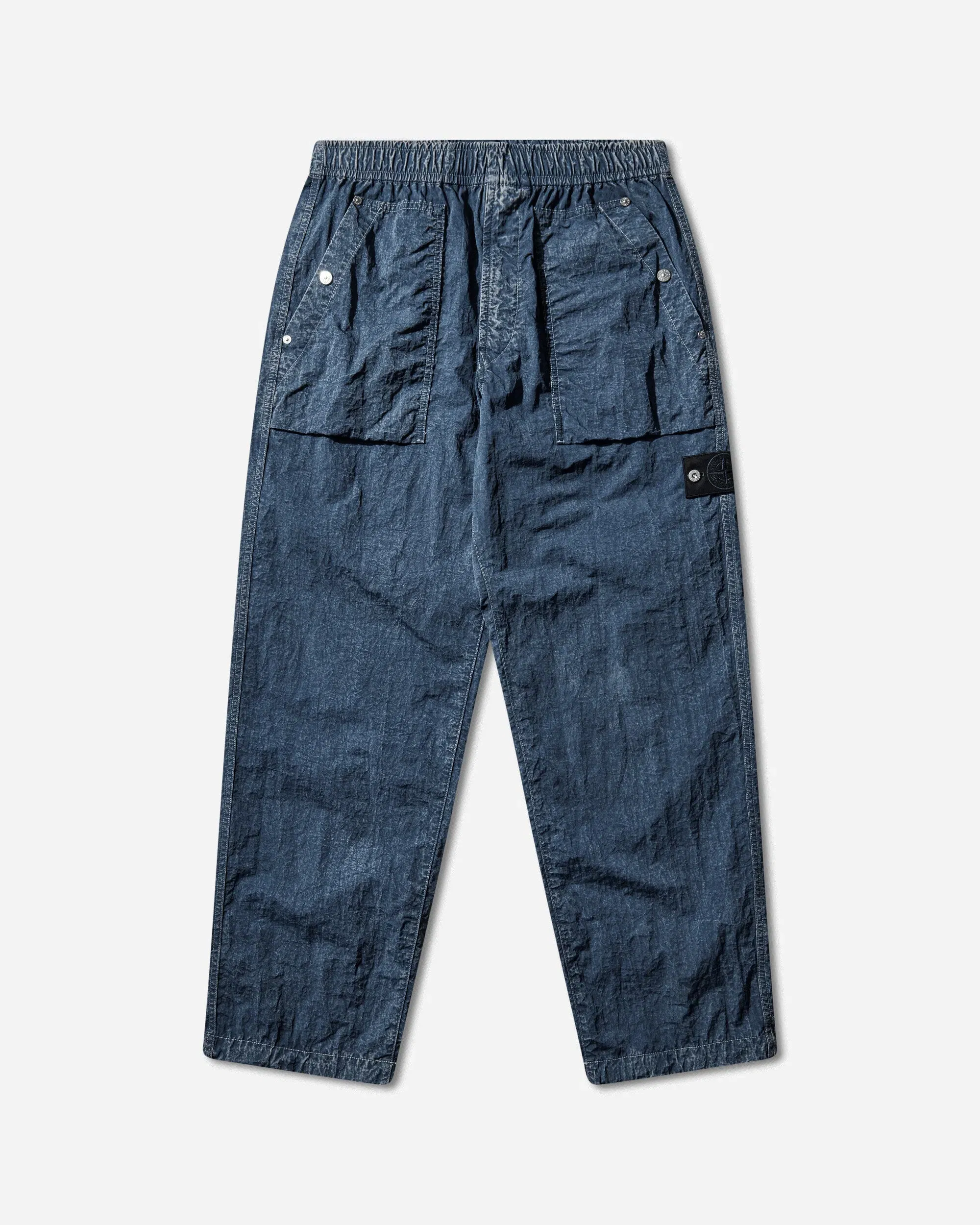 Stone Island Men's Hollow Fibre Nylon Indigo-TC + Mamo Corrosion Pants Indigo